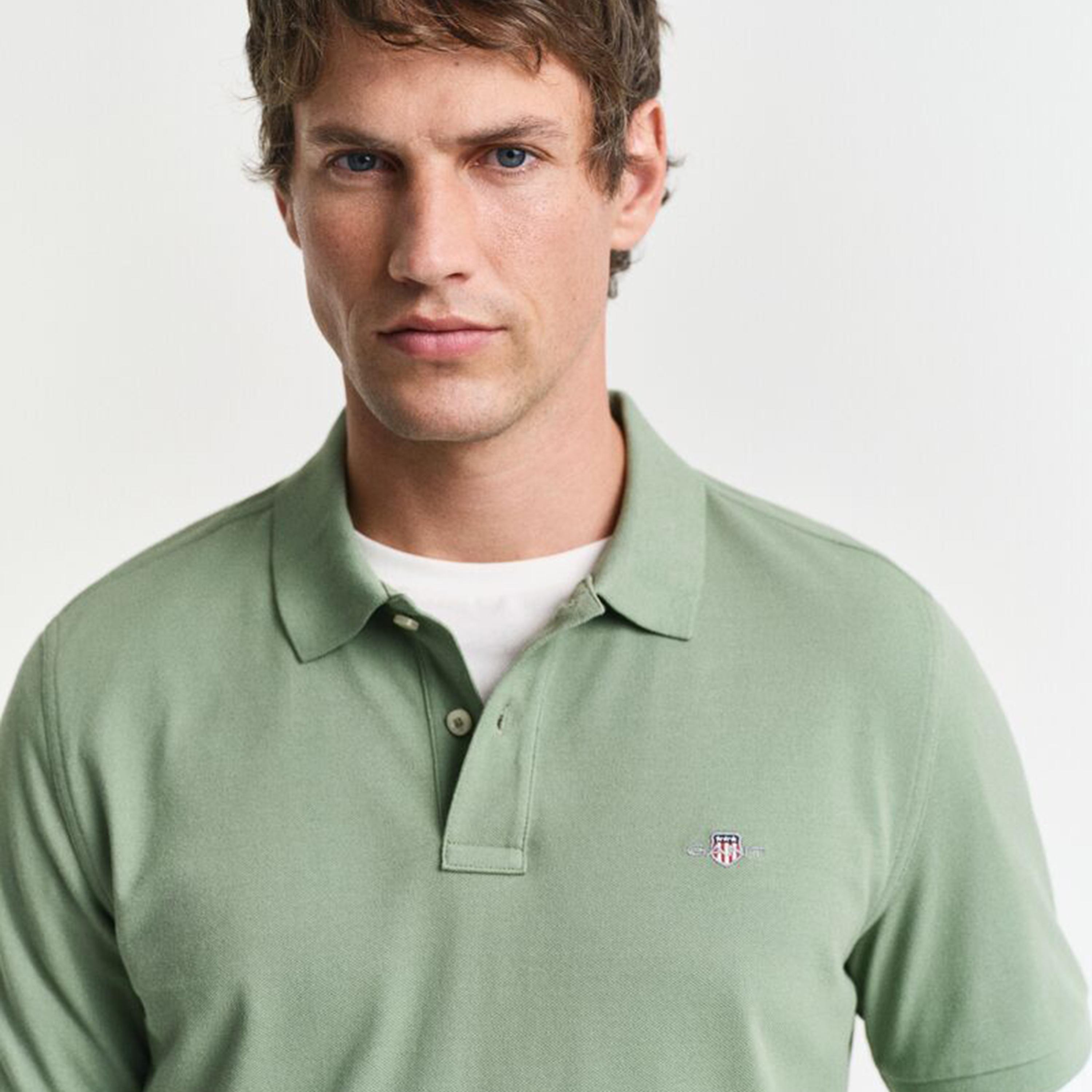تيشيرت بولو رجالي بياقة سادة وأكمام قصيرة من جانت.-men-clothing-tshirtsandpolos-polos-image-22