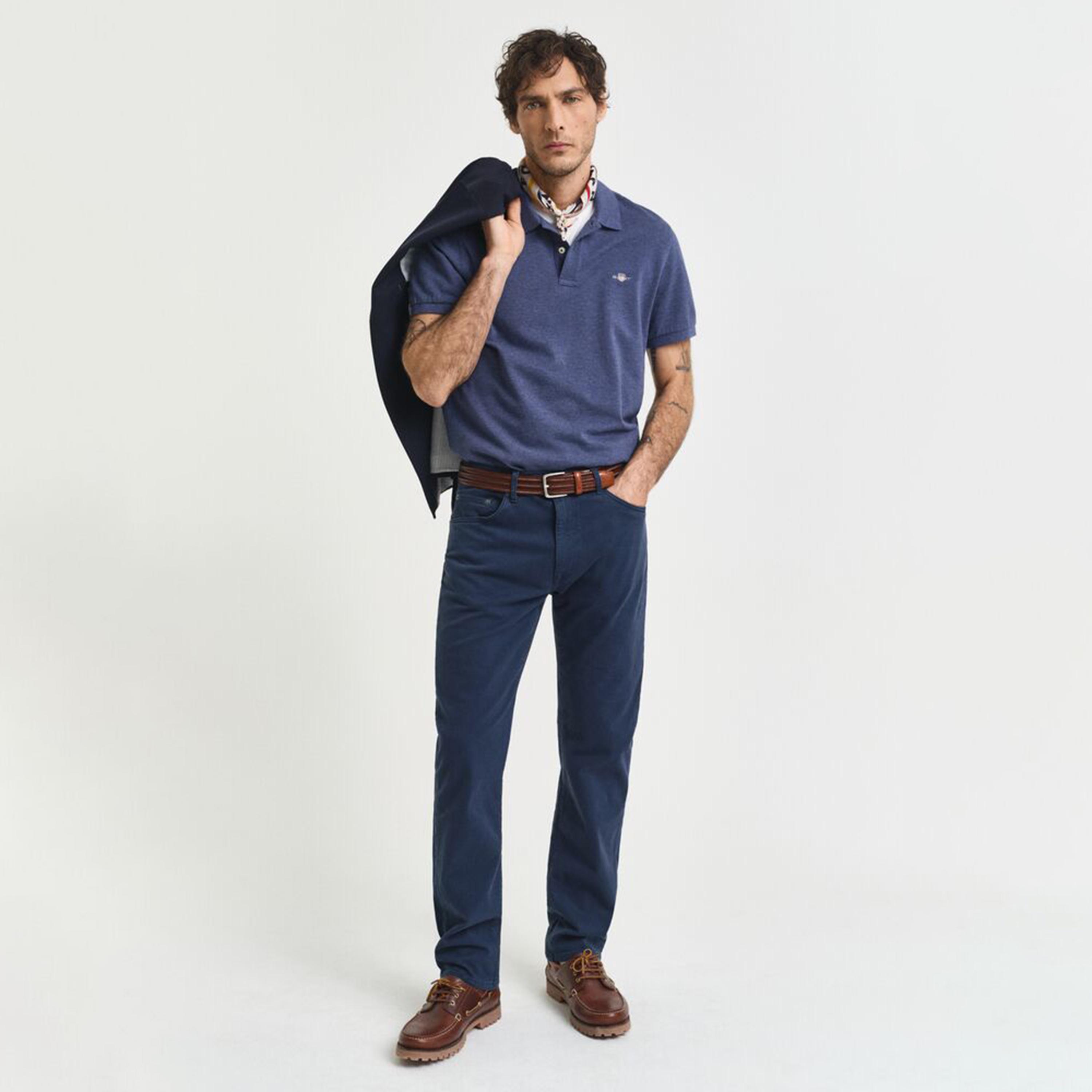 Gant Plain Collared Short Sleeves Men's Polo T-Shirt-men-clothing-tshirtsandpolos-polos-image-2
