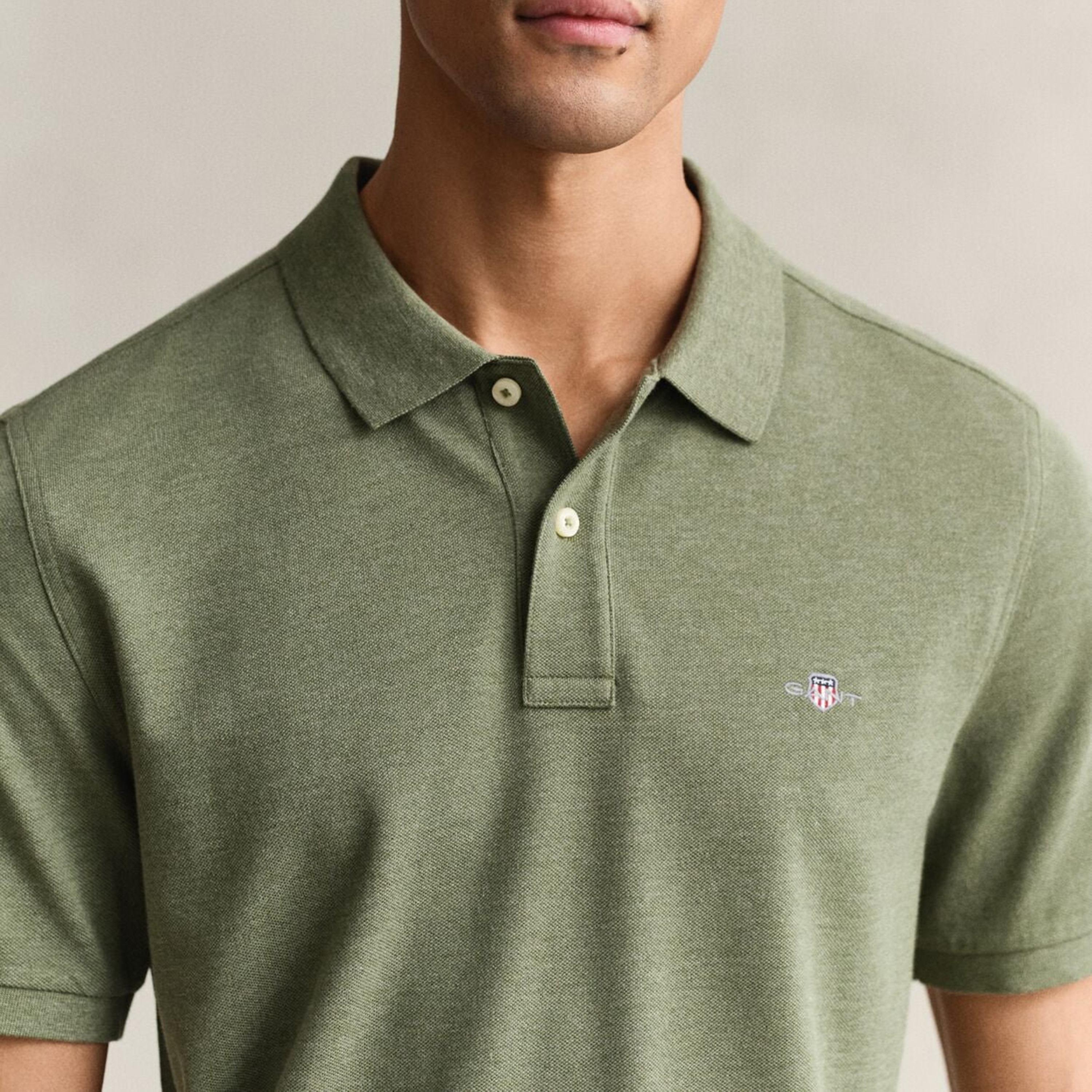 Gant Shield Regular Fit Short Sleeves Pique Men's Polo T-Shirt-men-clothing-tshirtsandpolos-polos-image-3