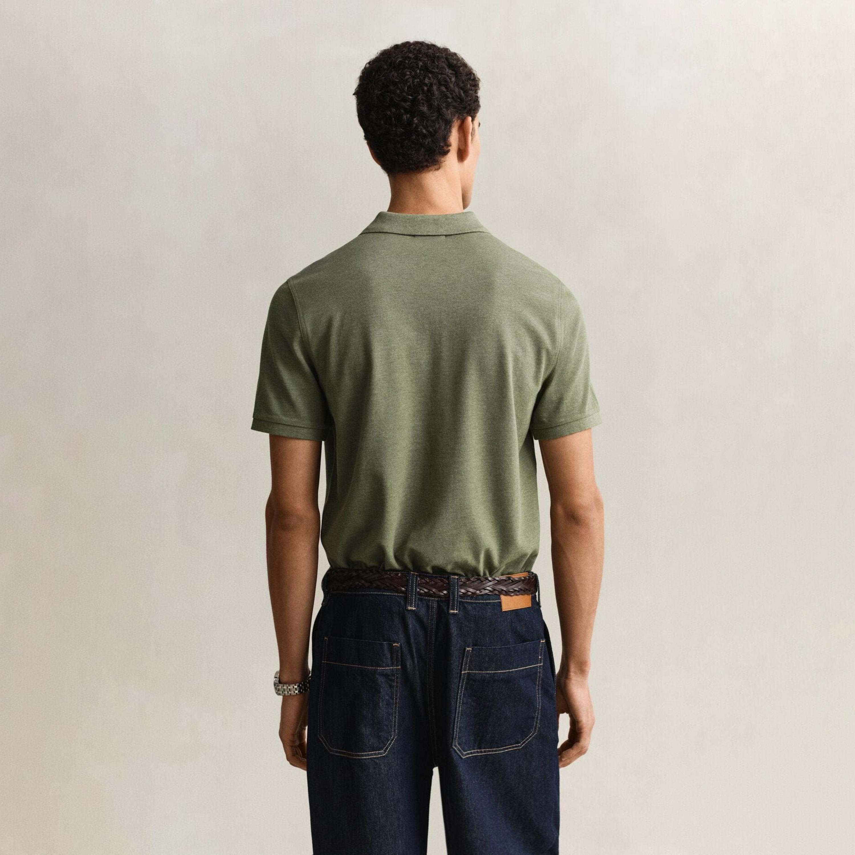 Gant Shield Regular Fit Short Sleeves Pique Men's Polo T-Shirt-men-clothing-tshirtsandpolos-polos-image-4