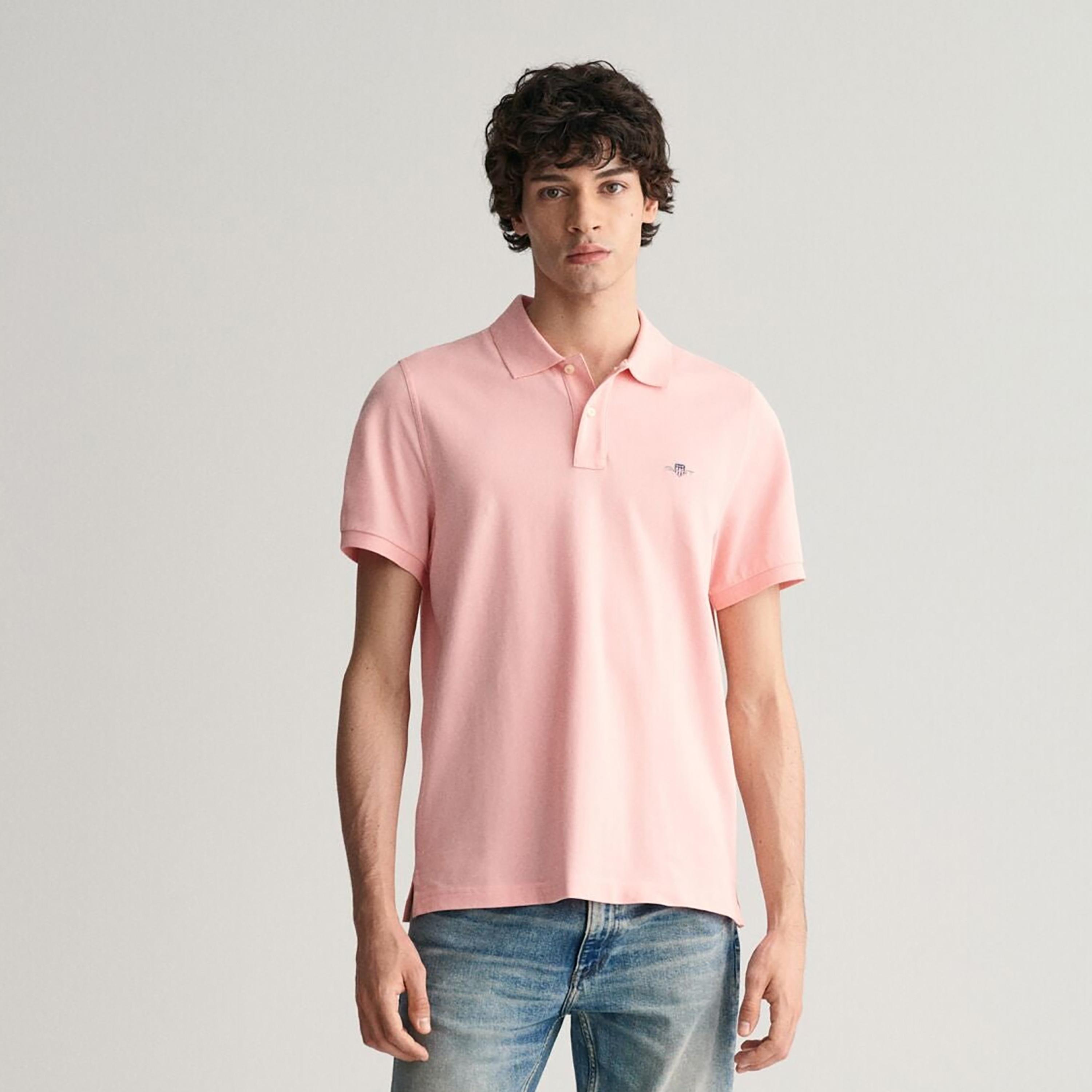 Gant Shield Regular Fit Short Sleeves Pique Men's Polo T-Shirt-men-clothing-tshirtsandpolos-polos-image-1