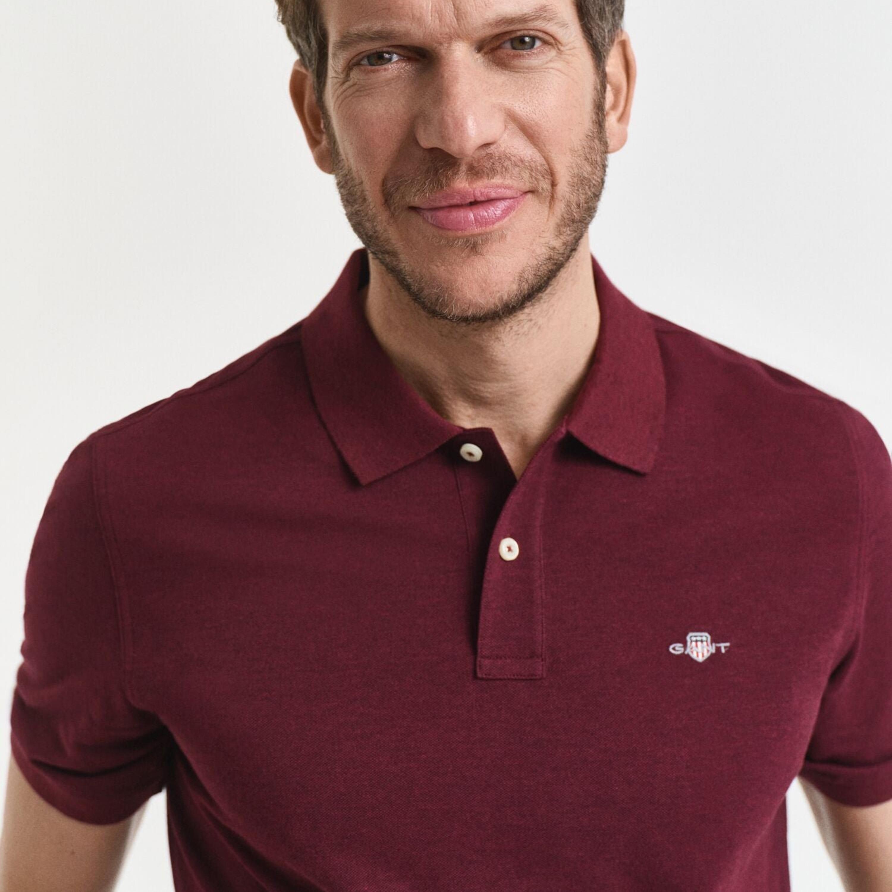 Gant Plain Collared Short Sleeves Men's Polo T-Shirt-men-clothing-tshirtsandpolos-polos-image-3