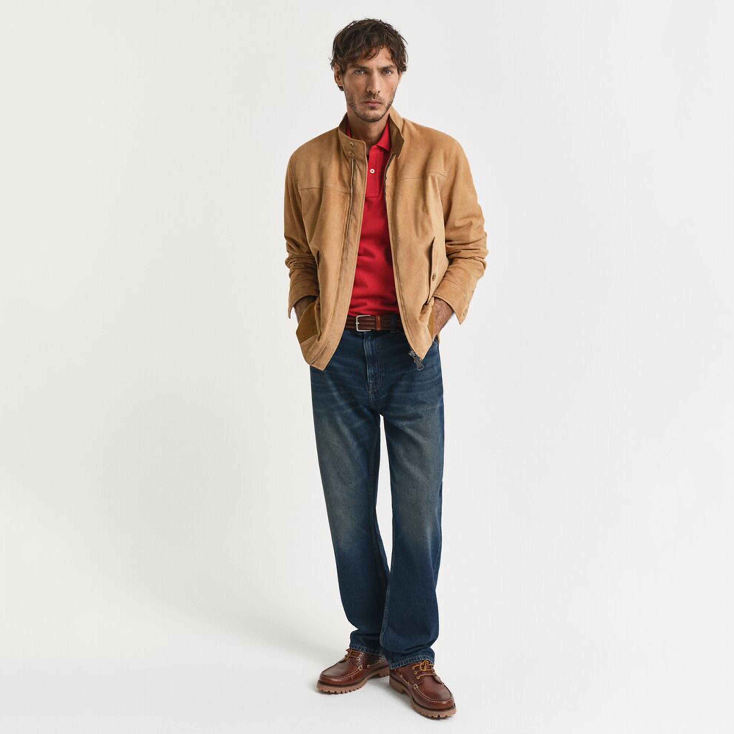 تيشيرت بولو رجالي بياقة سادة وأكمام قصيرة من جانت.-men-clothing-tshirtsandpolos-polos-image-34