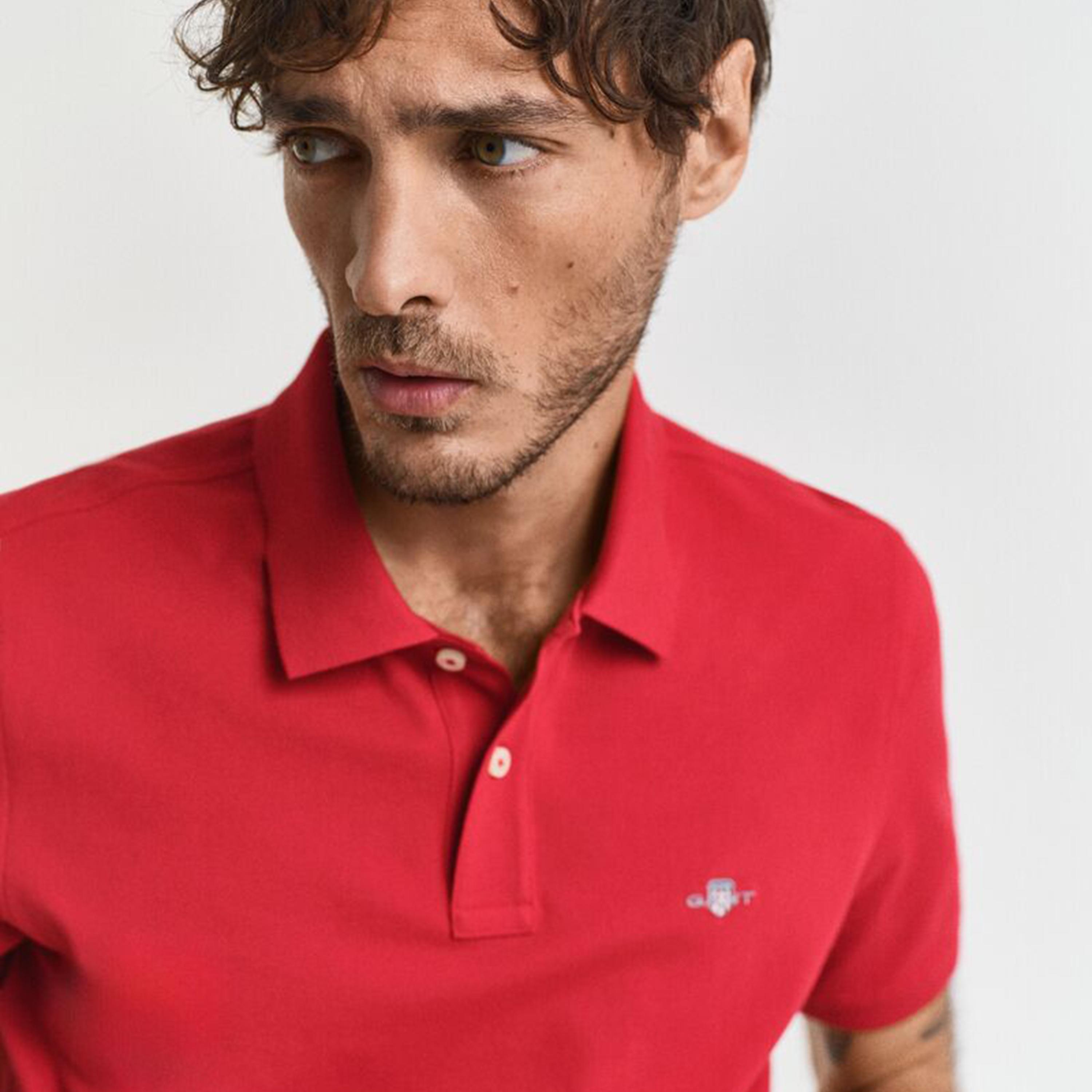 تيشيرت بولو رجالي بياقة سادة وأكمام قصيرة من جانت.-men-clothing-tshirtsandpolos-polos-image-35