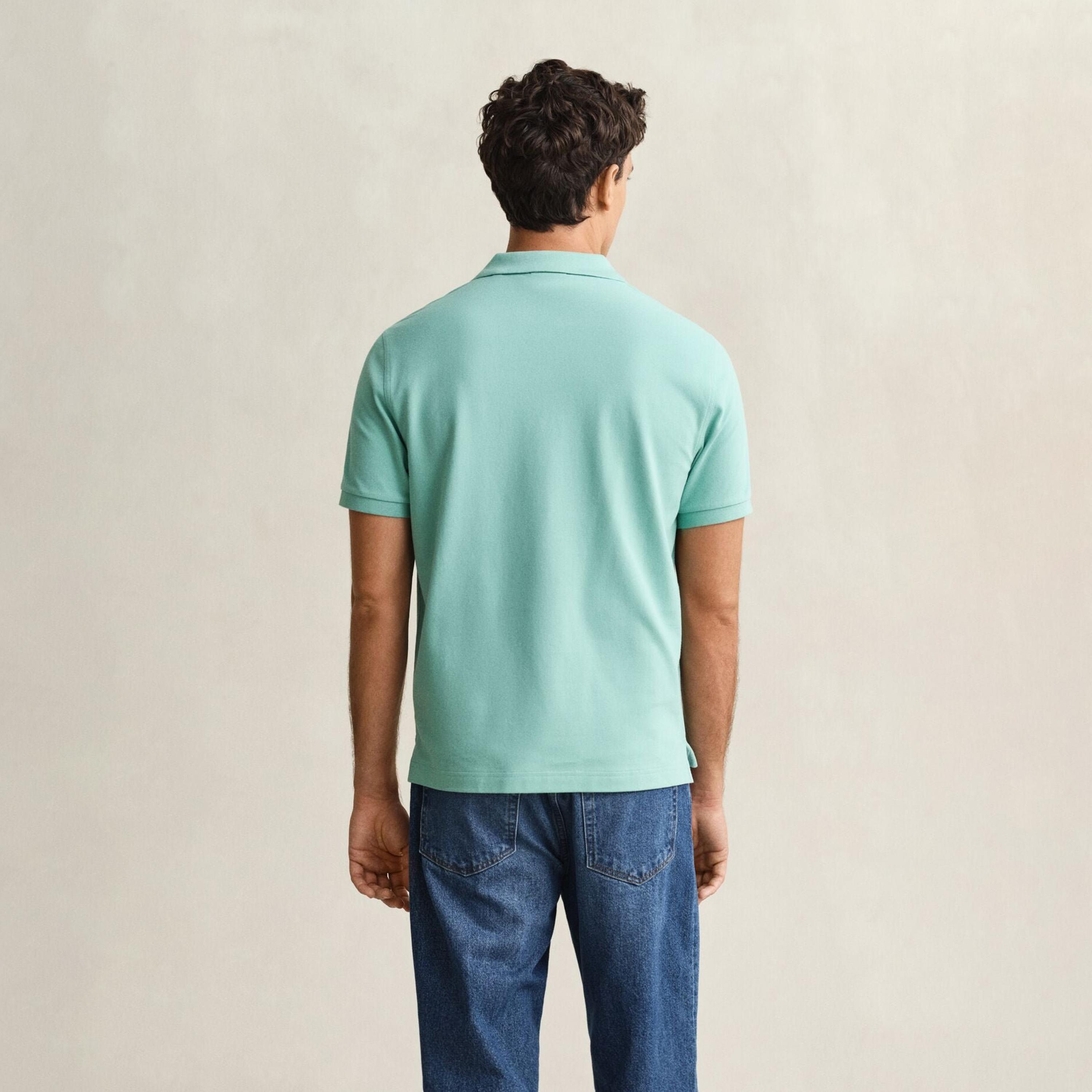 تي-شيرت بولو من جانت لوجو بأكمام قصيرة وياقة-men-clothing-tshirtsandpolos-polos-image-4