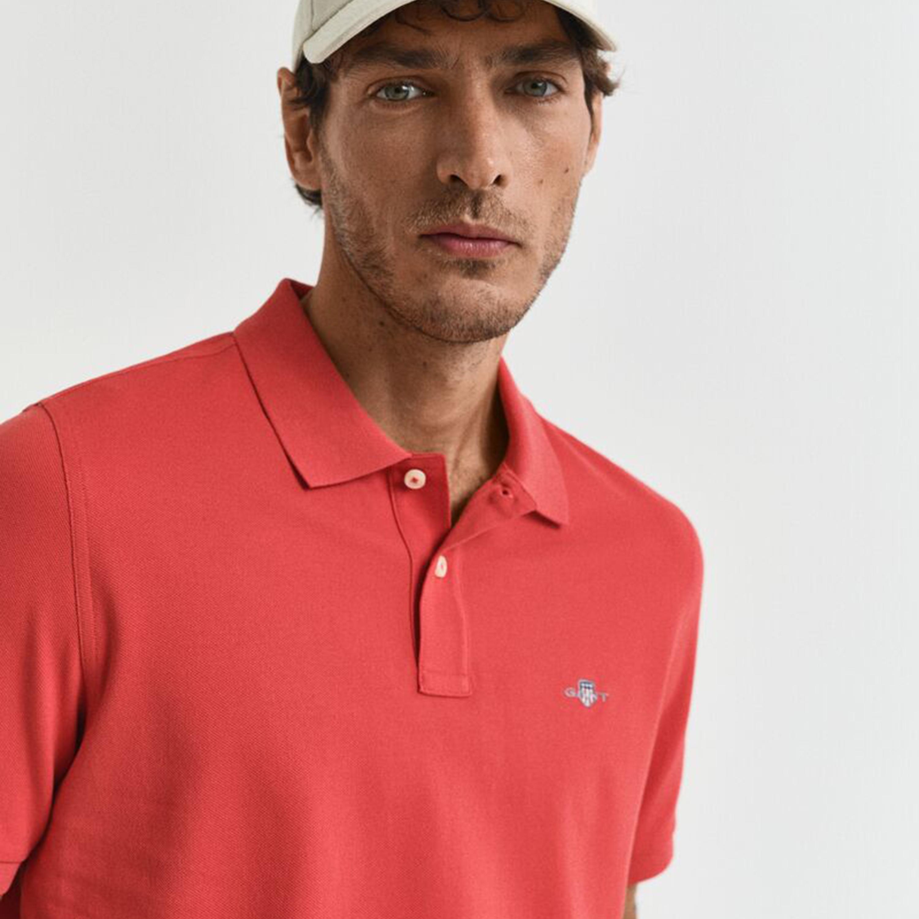 تيشيرت بولو رجالي بياقة سادة وأكمام قصيرة من جانت.-men-clothing-tshirtsandpolos-polos-image-39