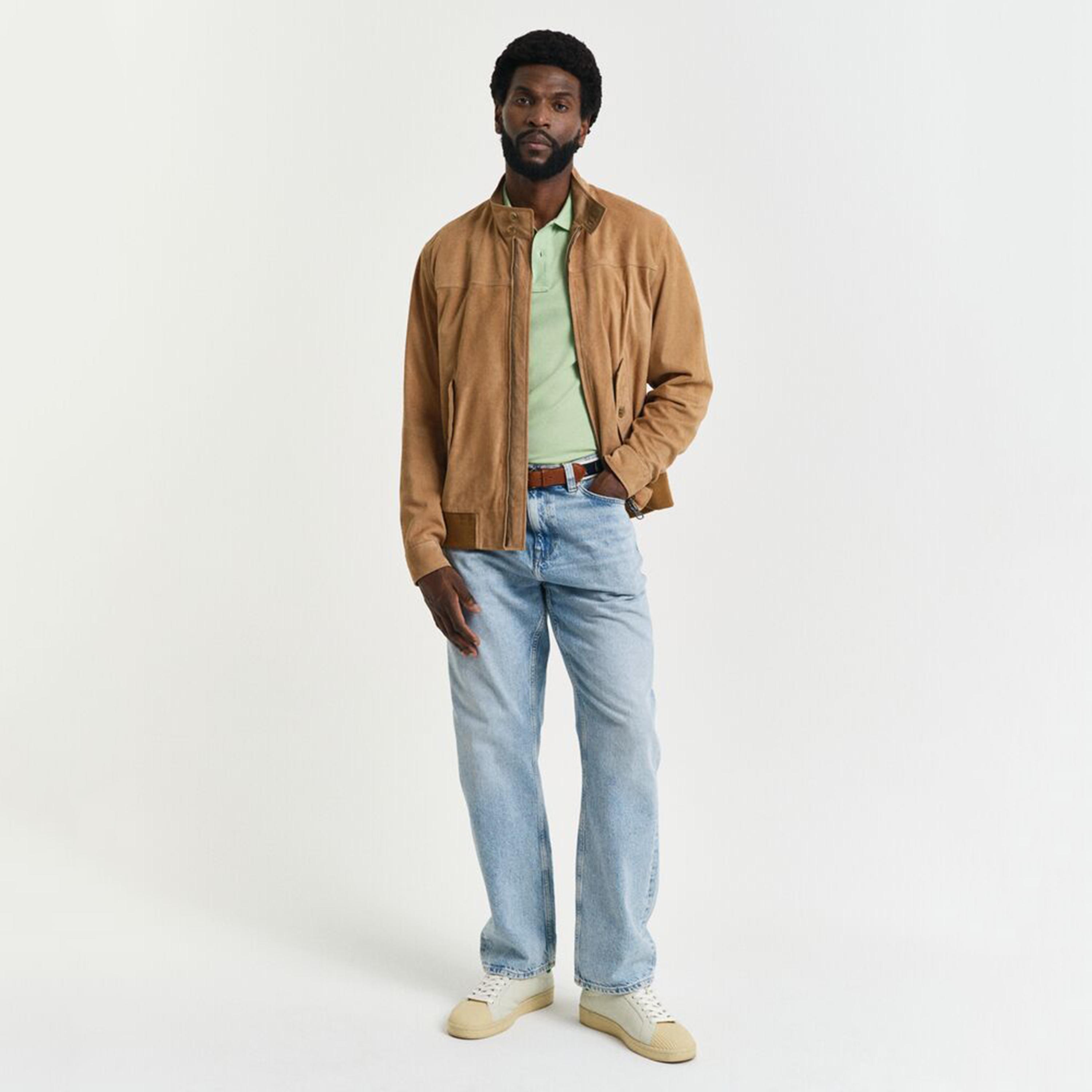 تيشيرت بولو رجالي بياقة سادة وأكمام قصيرة من جانت.-men-clothing-tshirtsandpolos-polos-image-14