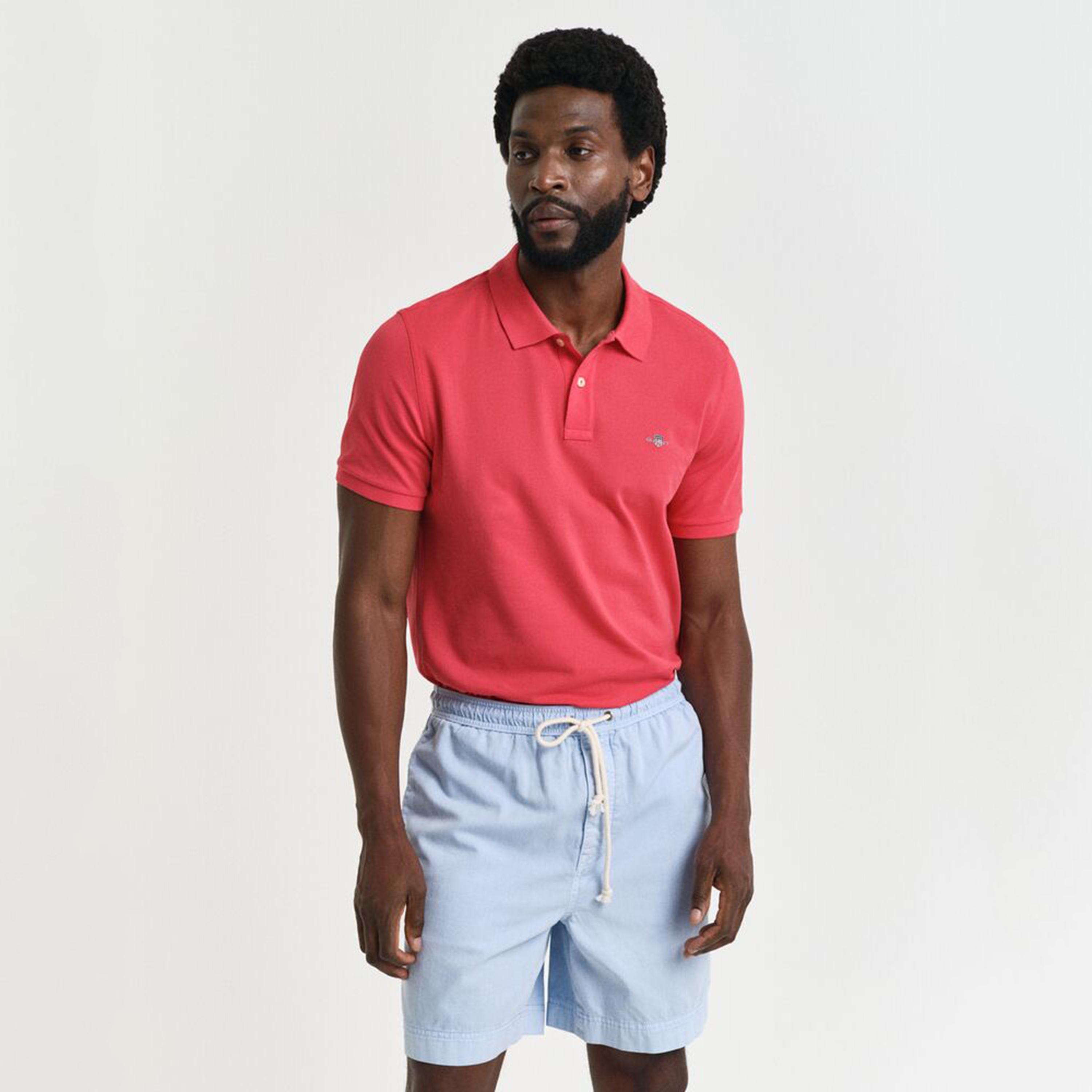 تيشيرت بولو رجالي بياقة سادة وأكمام قصيرة من جانت.-men-clothing-tshirtsandpolos-polos-image-41
