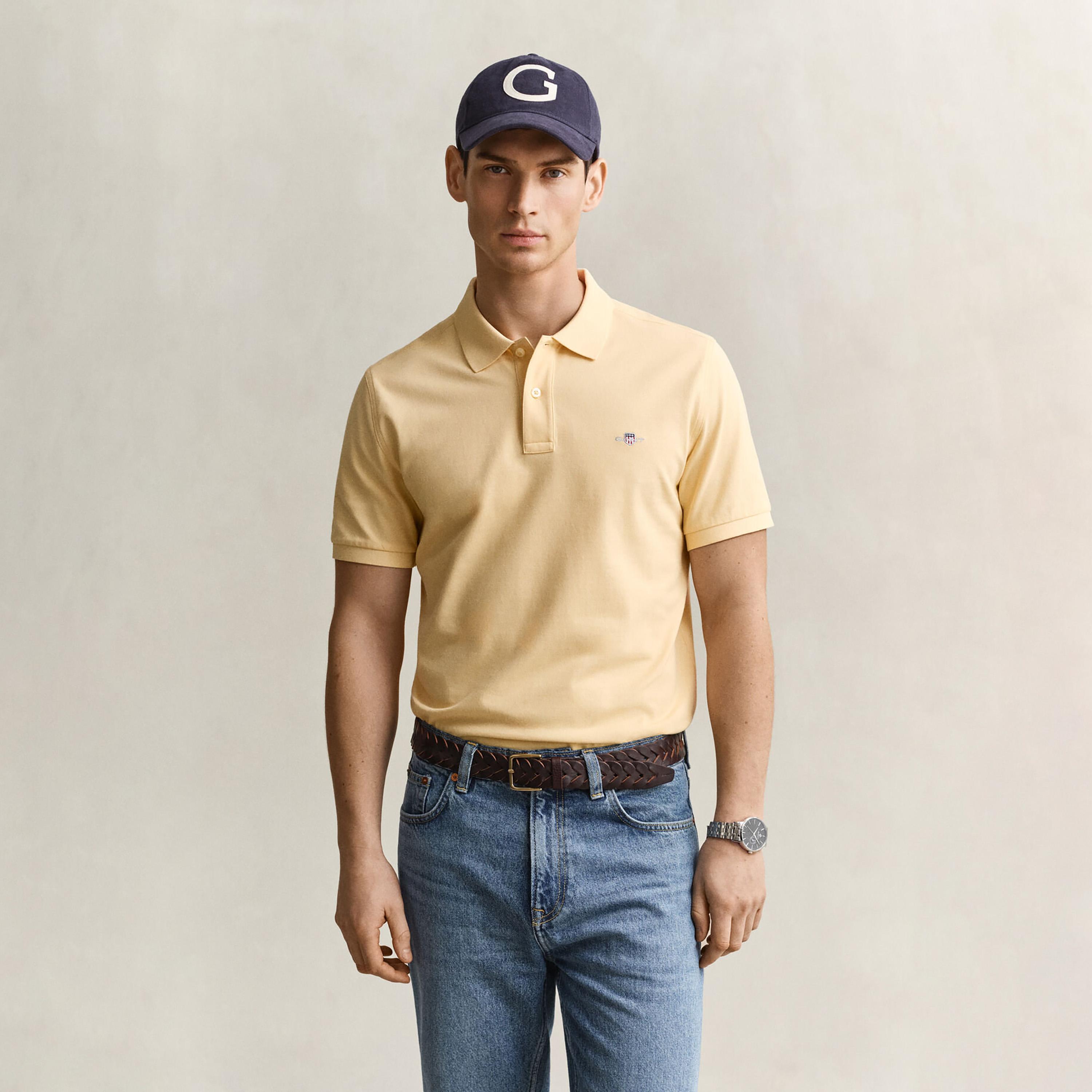 تي-شيرت بولو من جانت لوجو بأكمام قصيرة وياقة-men-clothing-tshirtsandpolos-polos-image-1