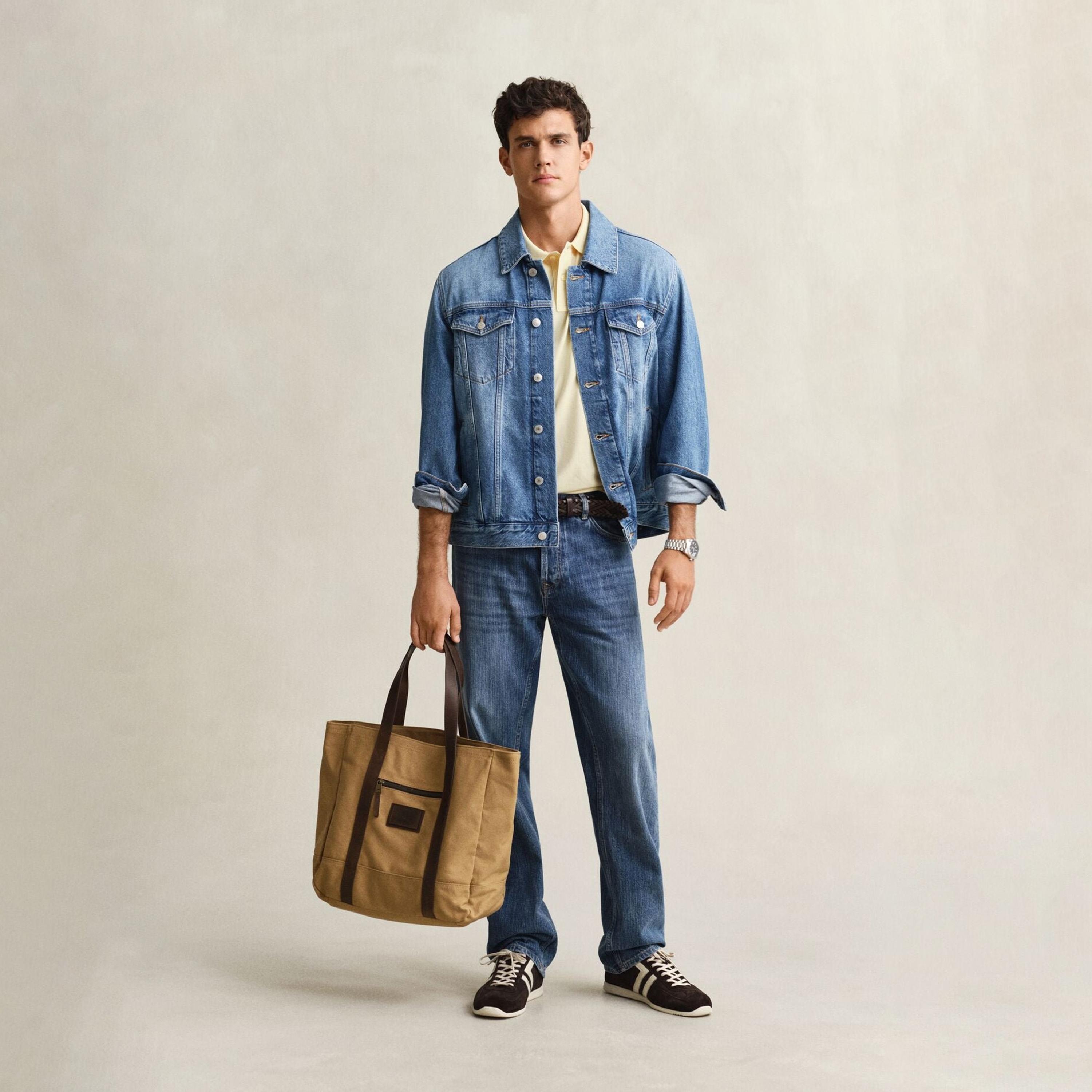تي-شيرت بولو من جانت لوجو بأكمام قصيرة وياقة-men-clothing-tshirtsandpolos-polos-image-2
