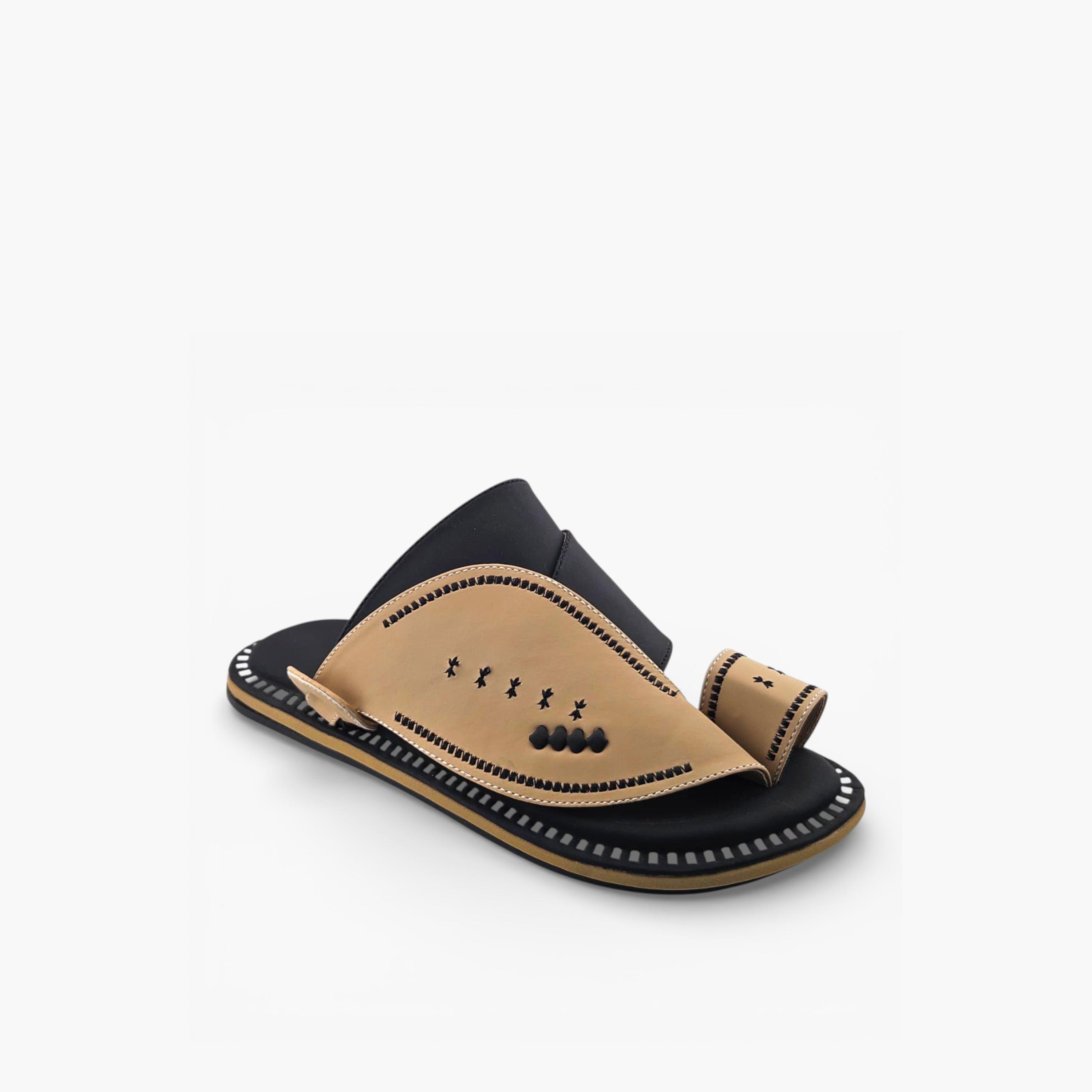 Al Fanoos Mens Slip-On Lumiere Arabic Sandals | 221-men-shoes-sandals-image-1