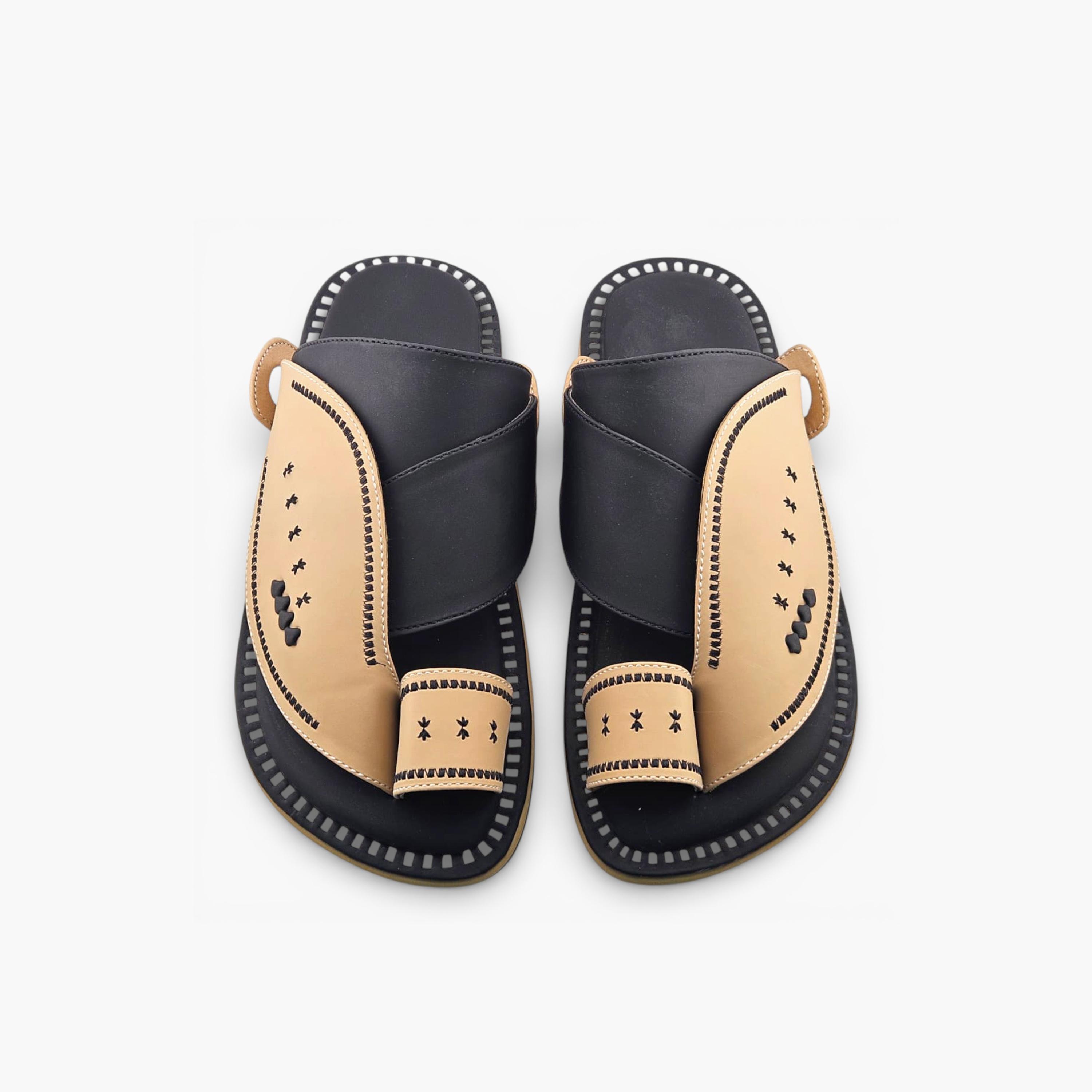Al Fanoos Mens Slip-On Lumiere Arabic Sandals | 221-men-shoes-sandals-image-3