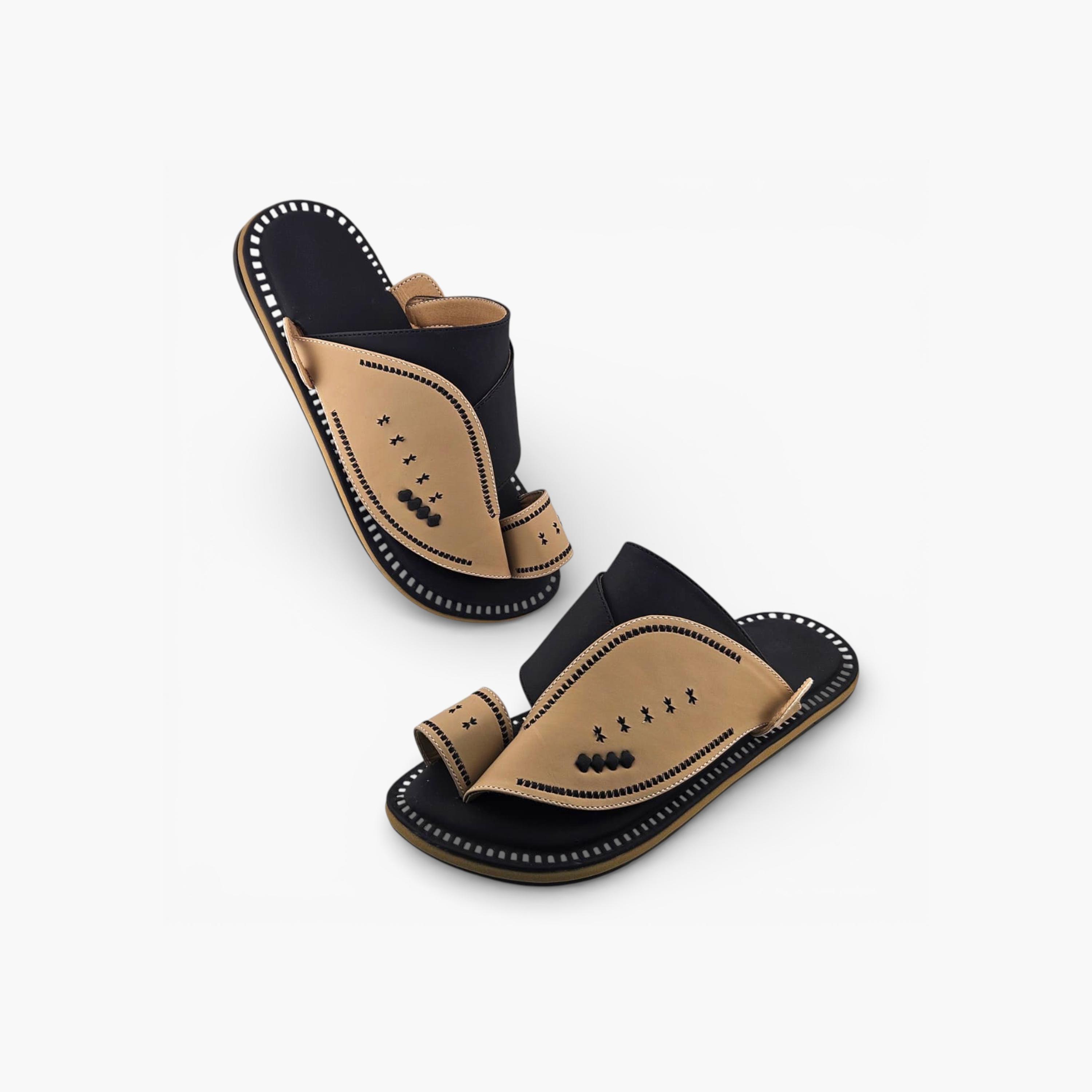 Al Fanoos Mens Slip-On Lumiere Arabic Sandals | 221-men-shoes-sandals-image-4