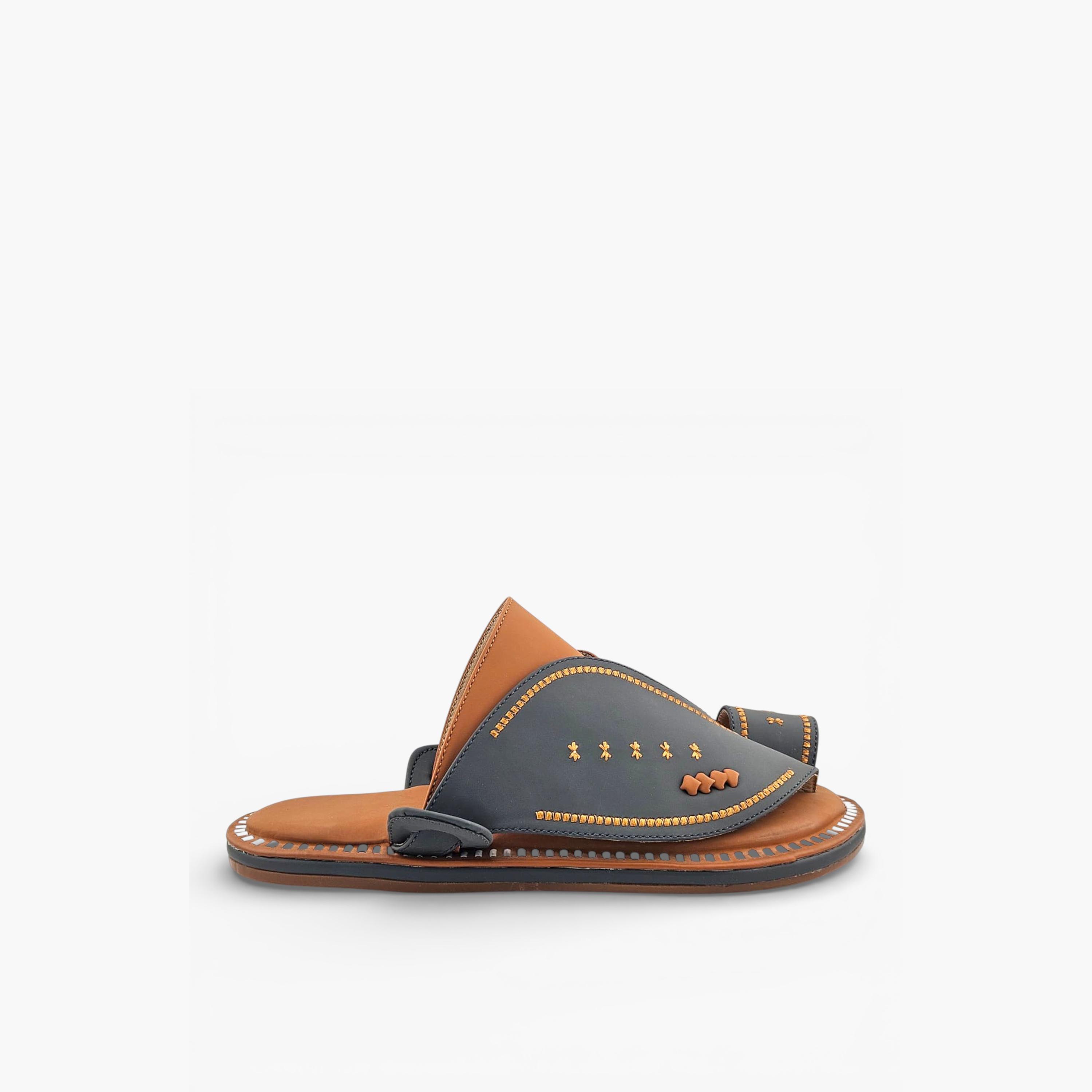 Al Fanoos Mens Slip-On Lumiere Arabic Sandals | 221-men-shoes-sandals-image-2