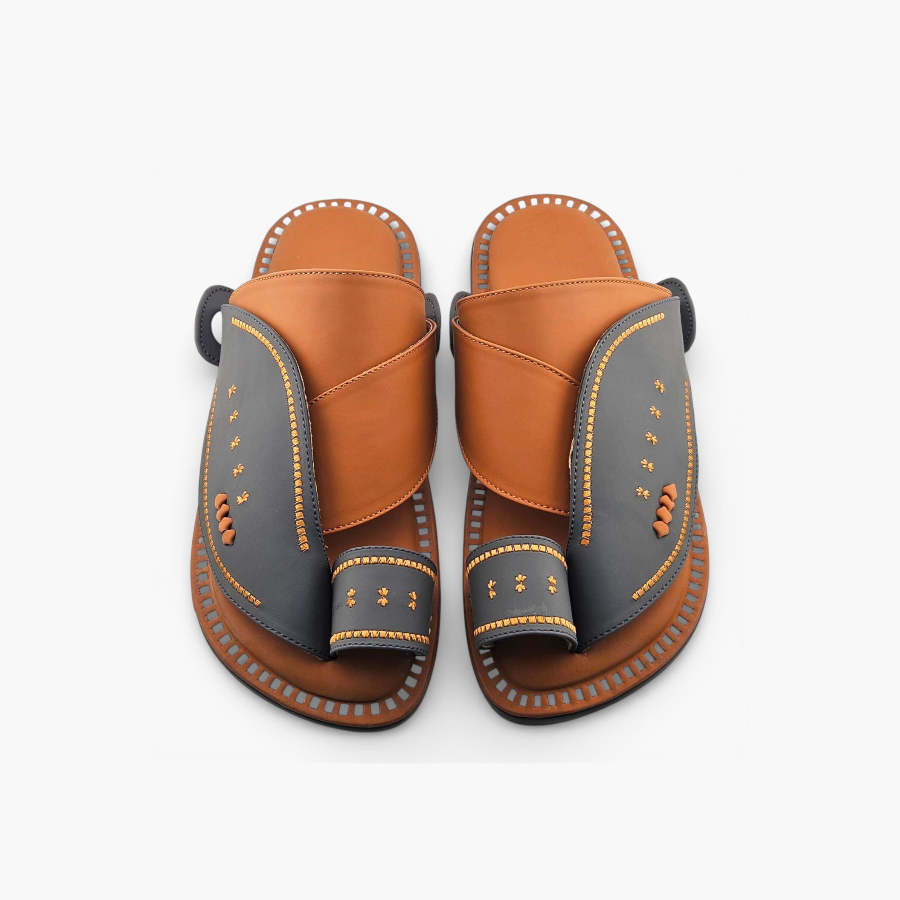 Al Fanoos Mens Slip-On Lumiere Arabic Sandals | 221-men-shoes-sandals-image-3