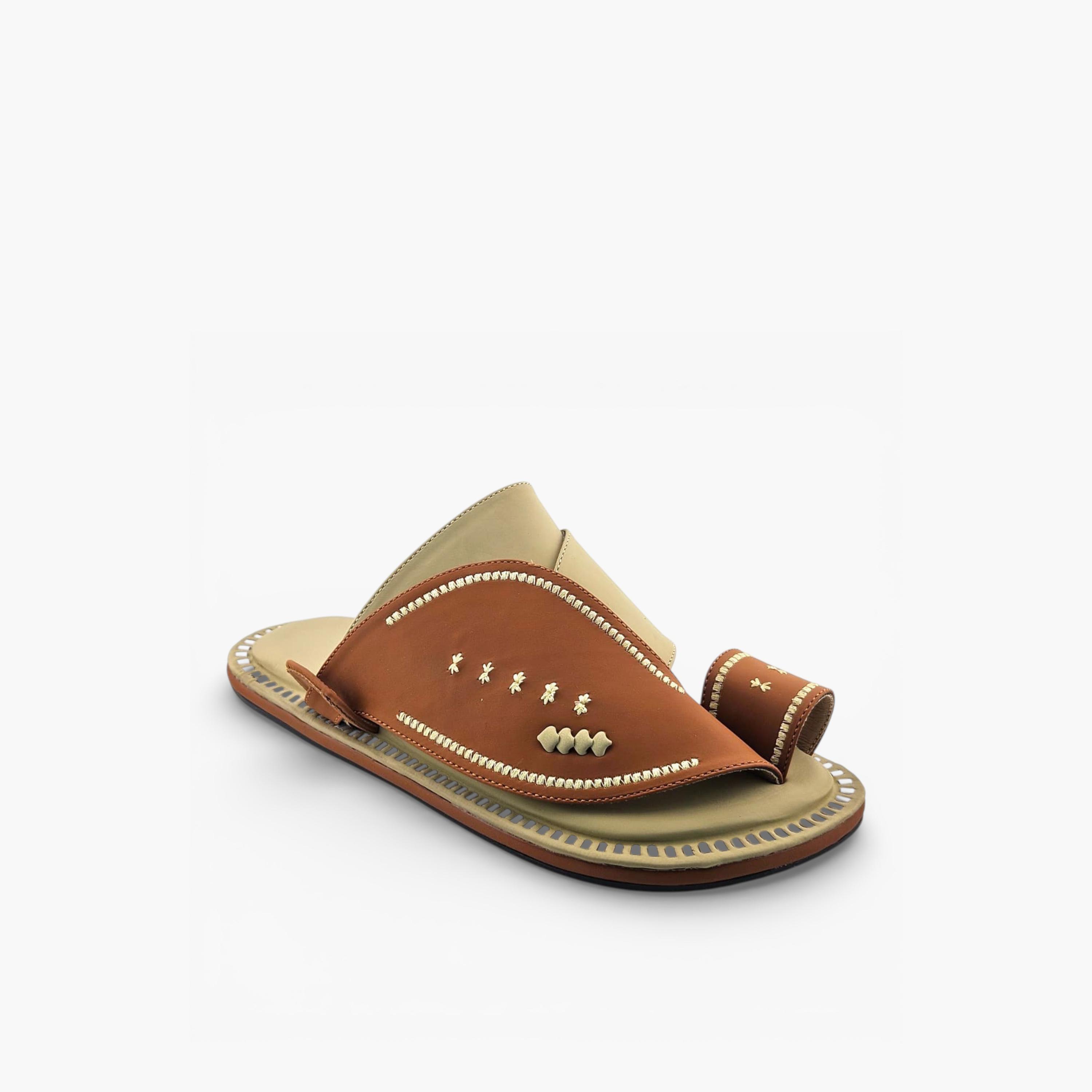 Al Fanoos Mens Slip-On Lumiere Arabic Sandals | 221-men-shoes-sandals-image-1