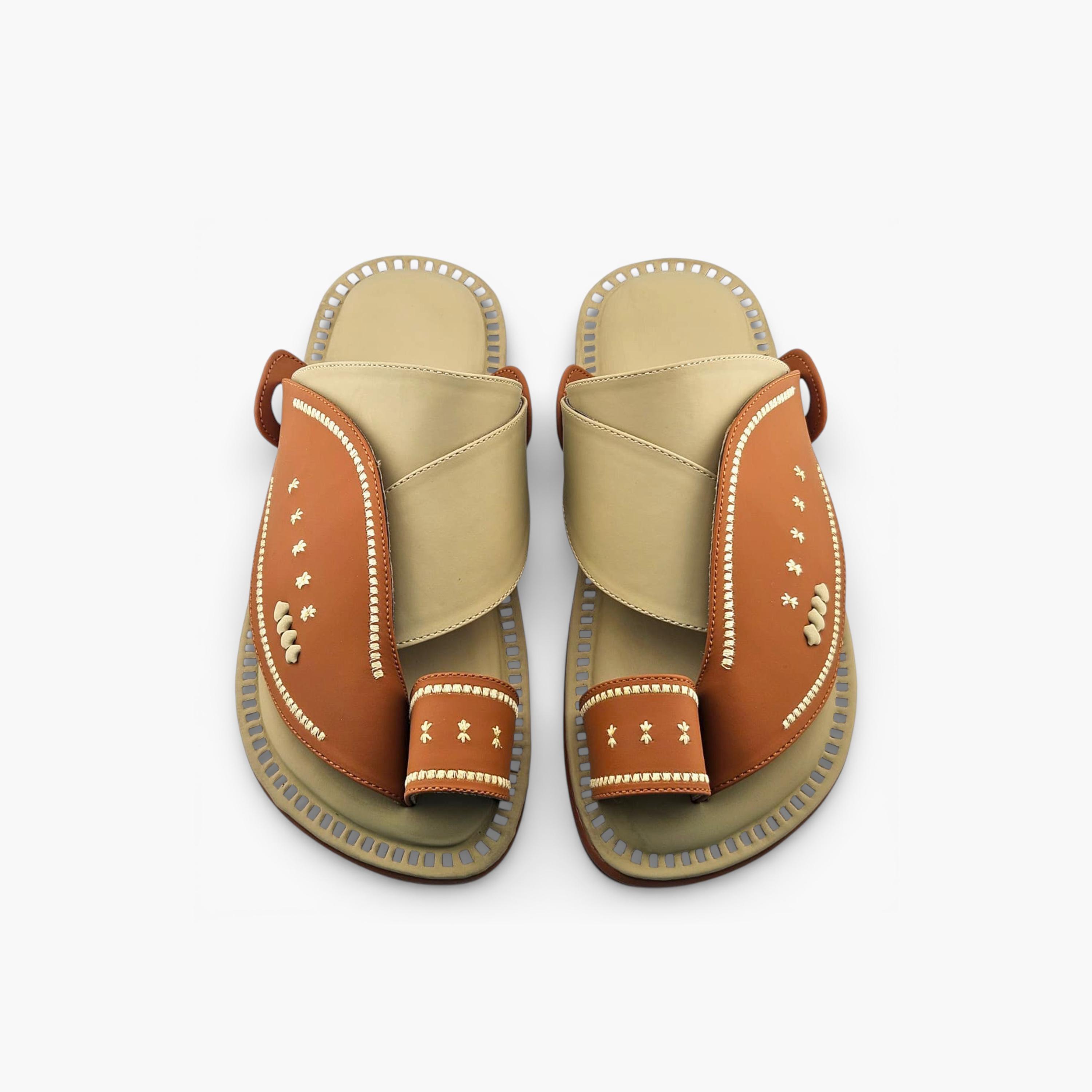 Al Fanoos Mens Slip-On Lumiere Arabic Sandals | 221-men-shoes-sandals-image-3