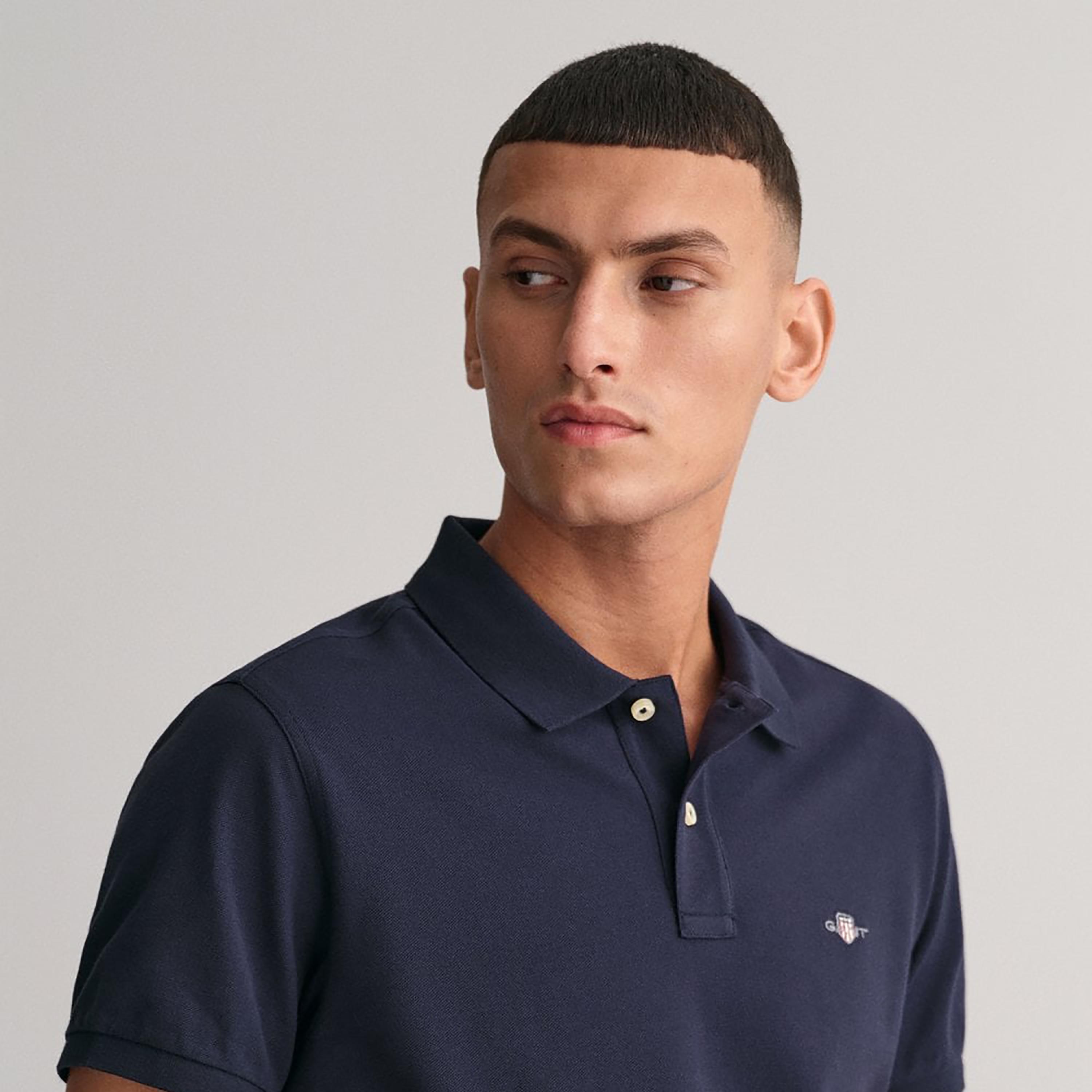 Gant Logo Detail Collared Short Sleeves Polo T-Shirt-men-clothing-tshirtsandpolos-polos-image-3