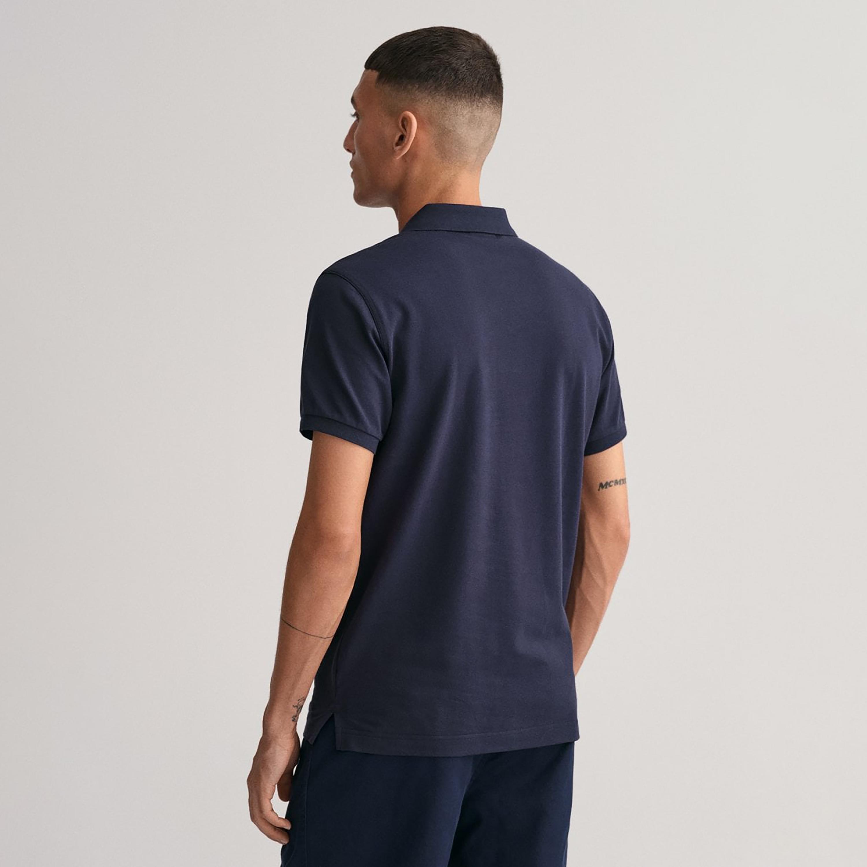Gant Logo Detail Collared Short Sleeves Polo T-Shirt-men-clothing-tshirtsandpolos-polos-image-4