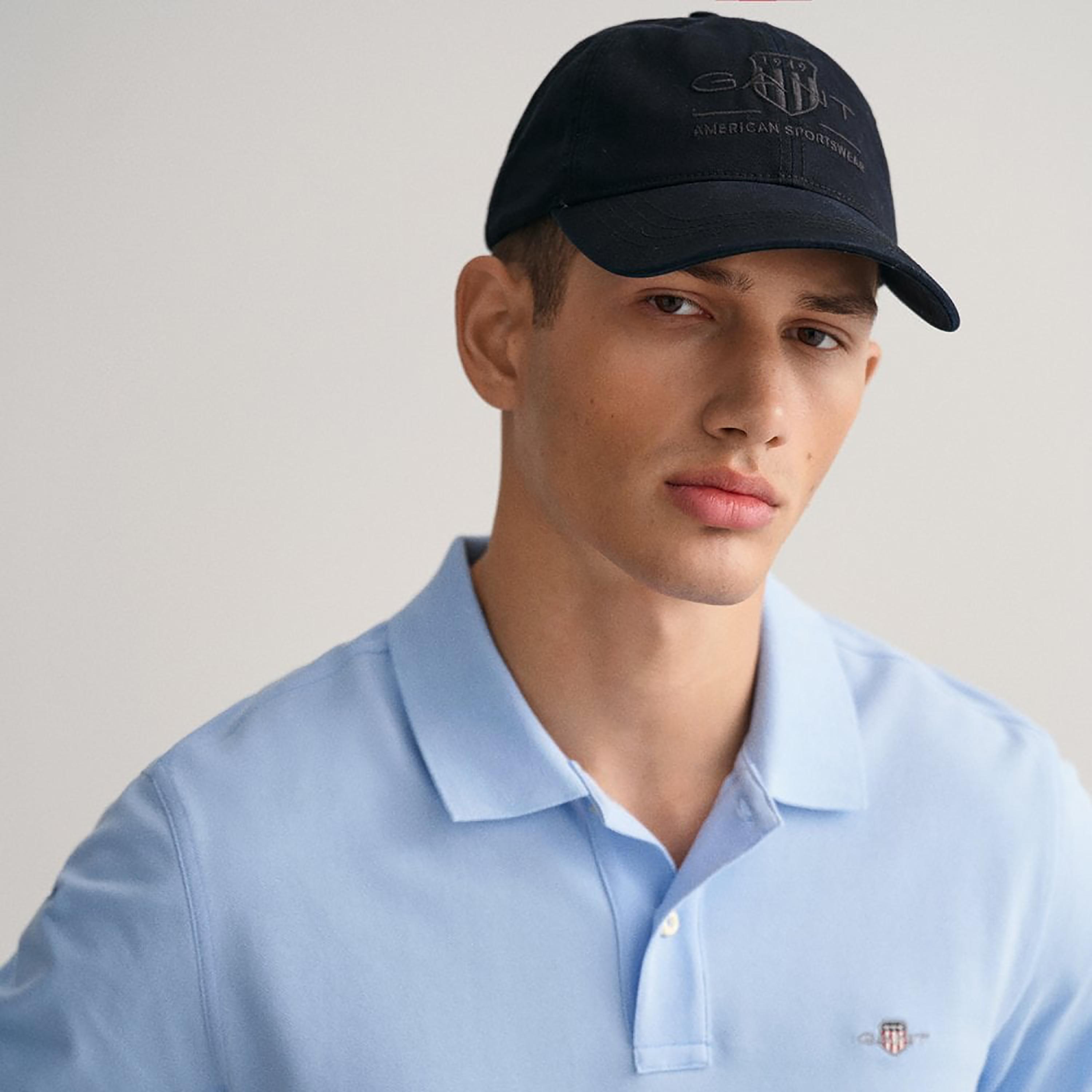 Gant Shield Slim Fit Short Sleeves Pique Men's Polo T-Shirt-men-clothing-tshirtsandpolos-polos-image-3