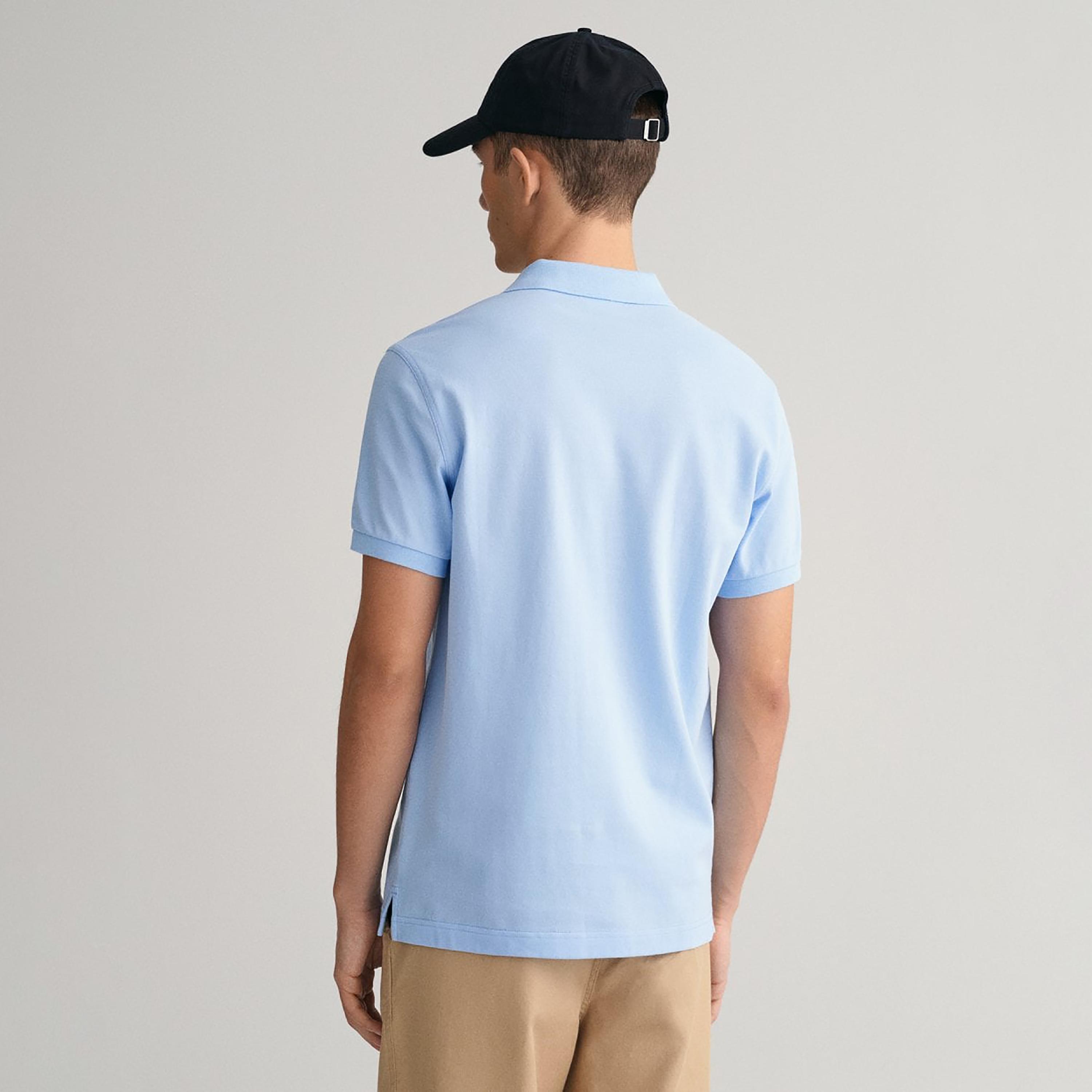 Gant Shield Slim Fit Short Sleeves Pique Men's Polo T-Shirt-men-clothing-tshirtsandpolos-polos-image-4