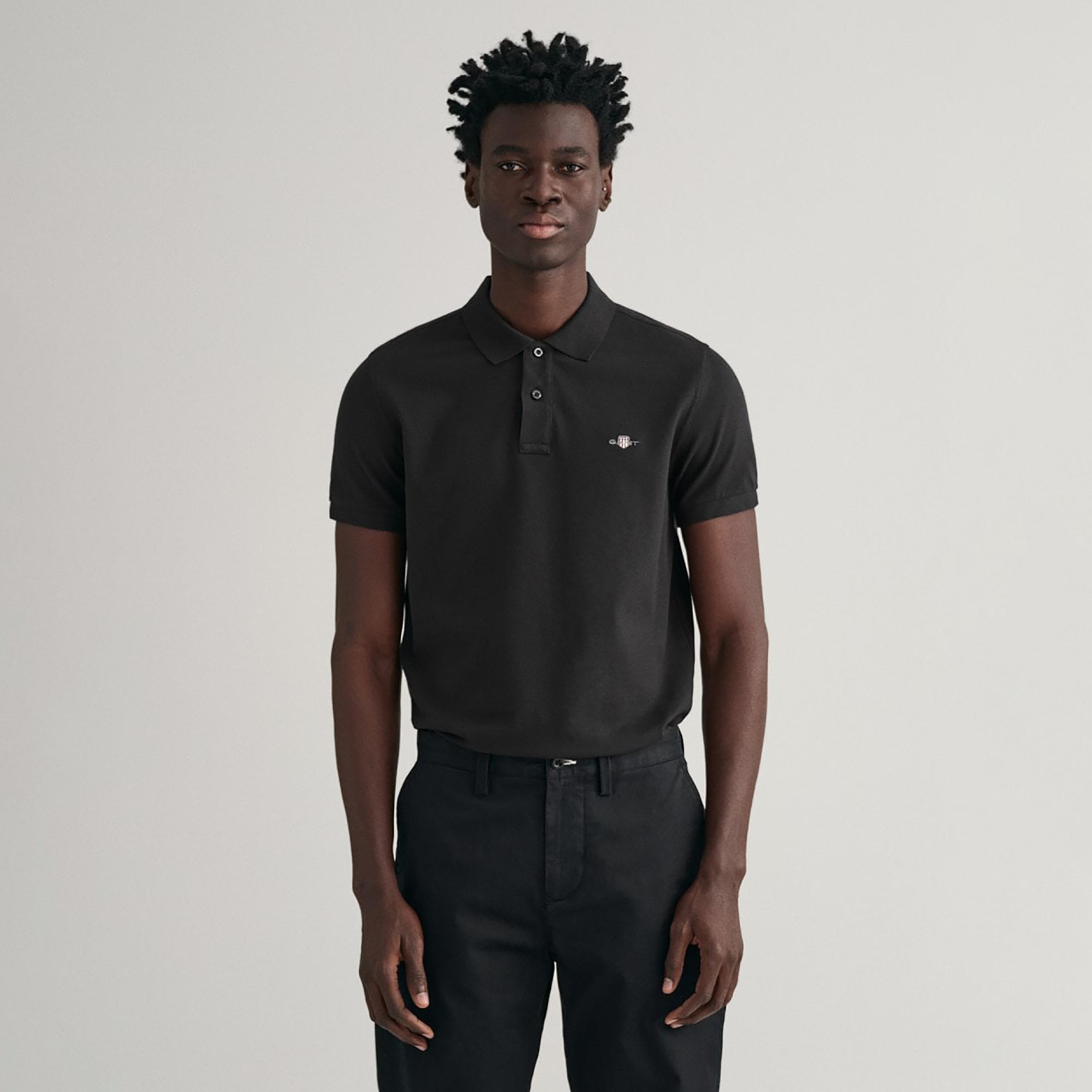 تي-شيرت بولو من جانت لوجو بأكمام قصيرة وياقة-men-clothing-tshirtsandpolos-polos-image-1
