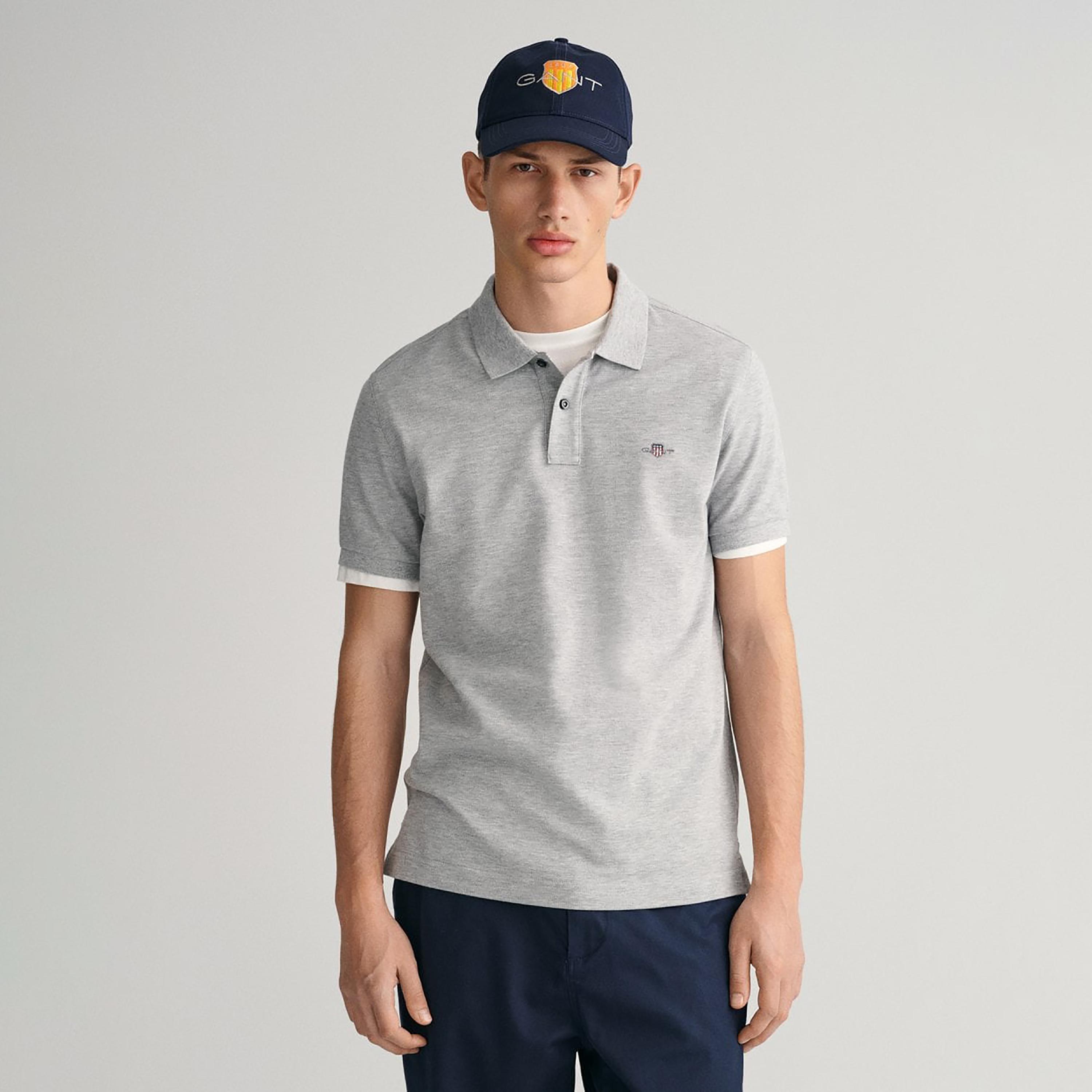 Gant Logo Detail Collared Short Sleeves Polo T-Shirt-men-clothing-tshirtsandpolos-polos-image-1