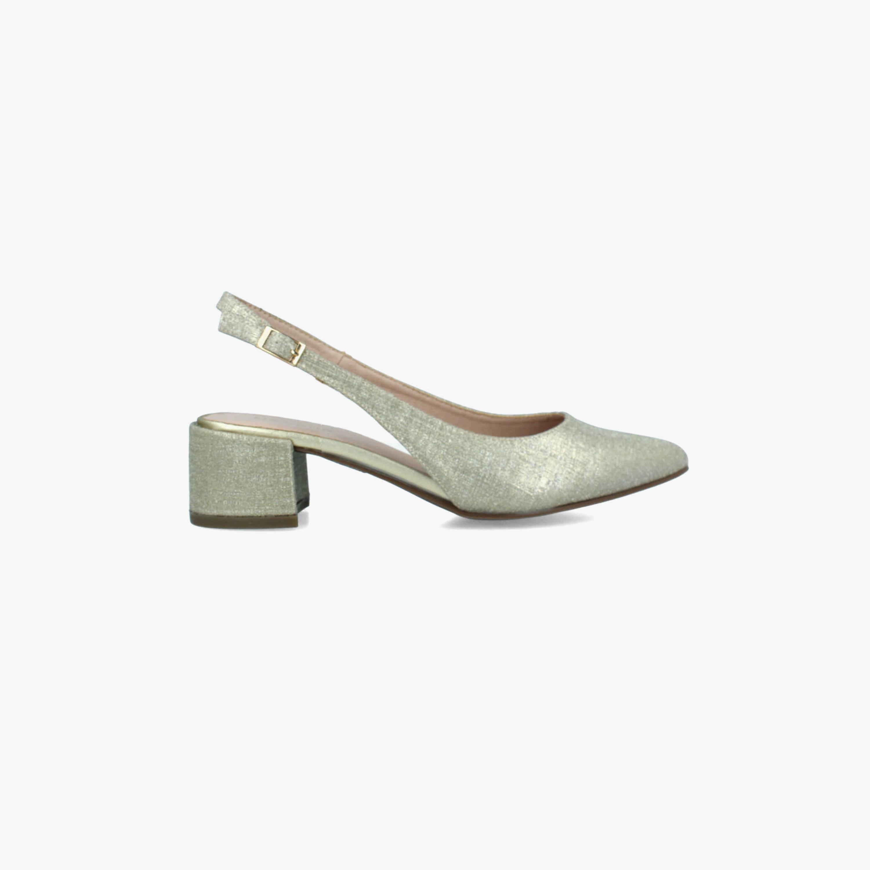 Menbur Women's Metallic Block Heels with Strap | 22250-women-shoes-heels-image-1