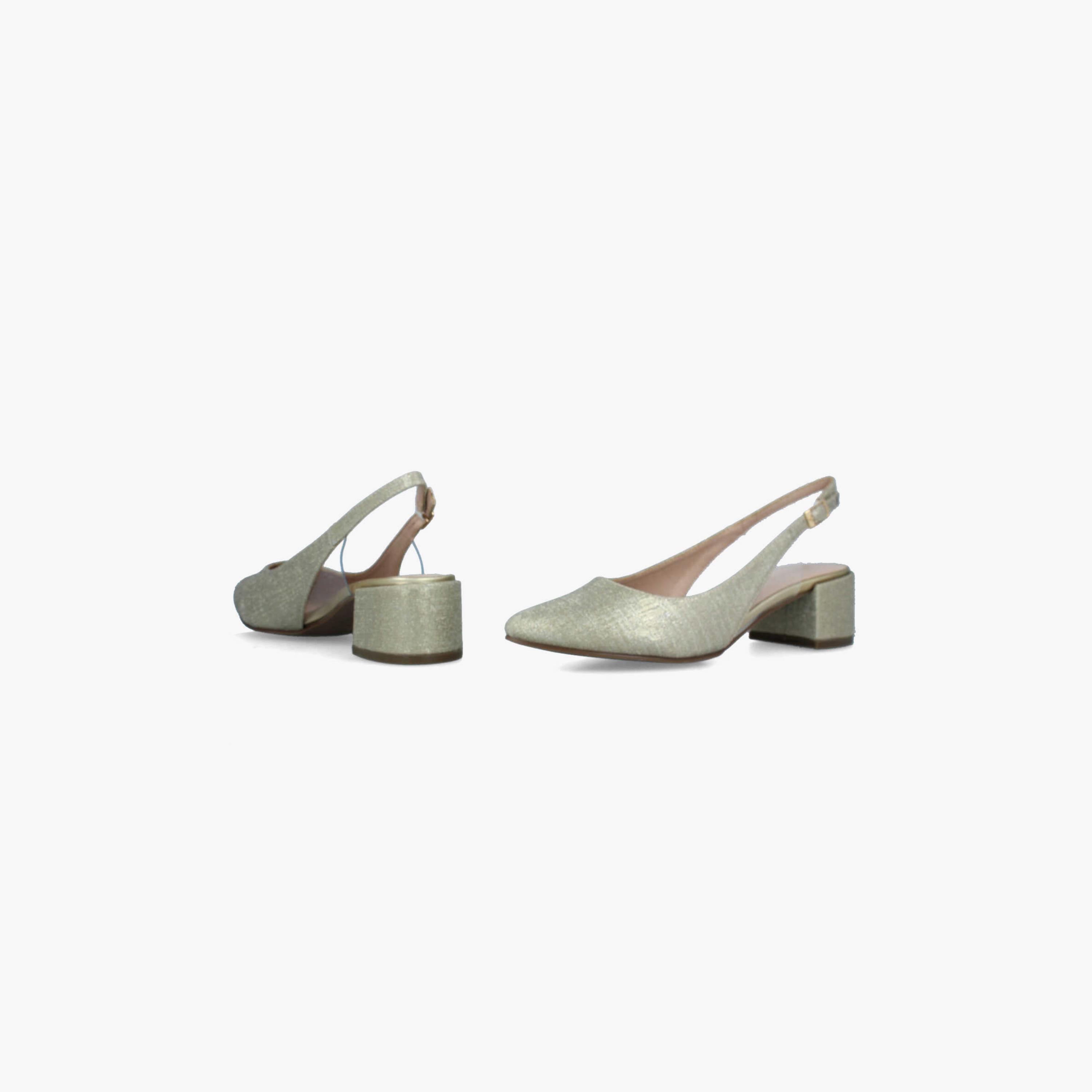 Menbur Women's Metallic Block Heels with Strap | 22250-women-shoes-heels-image-4