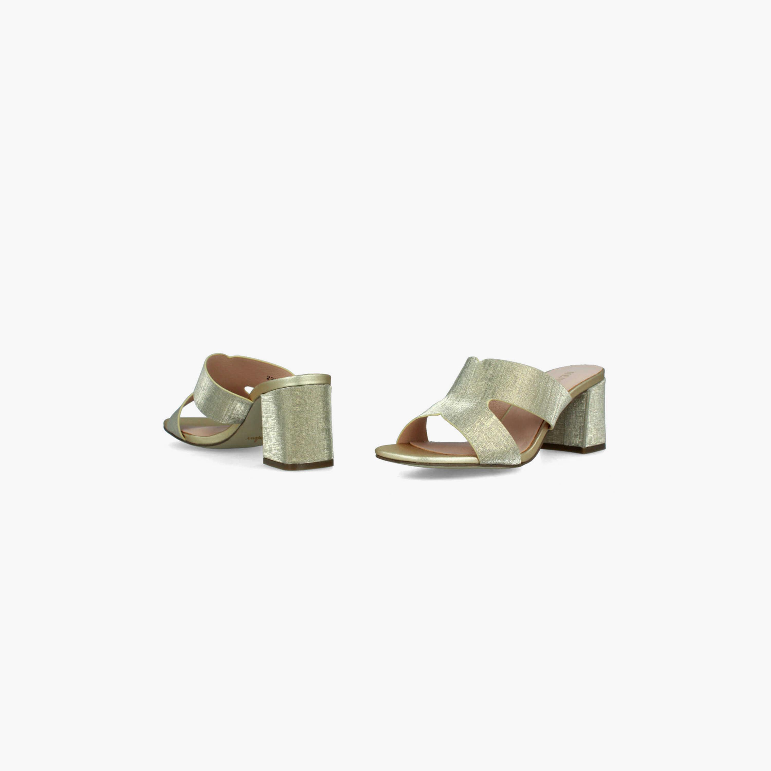 Menbur Women's Metallic Block Heels with Open Toe | 22254-women-shoes-heels-image-4