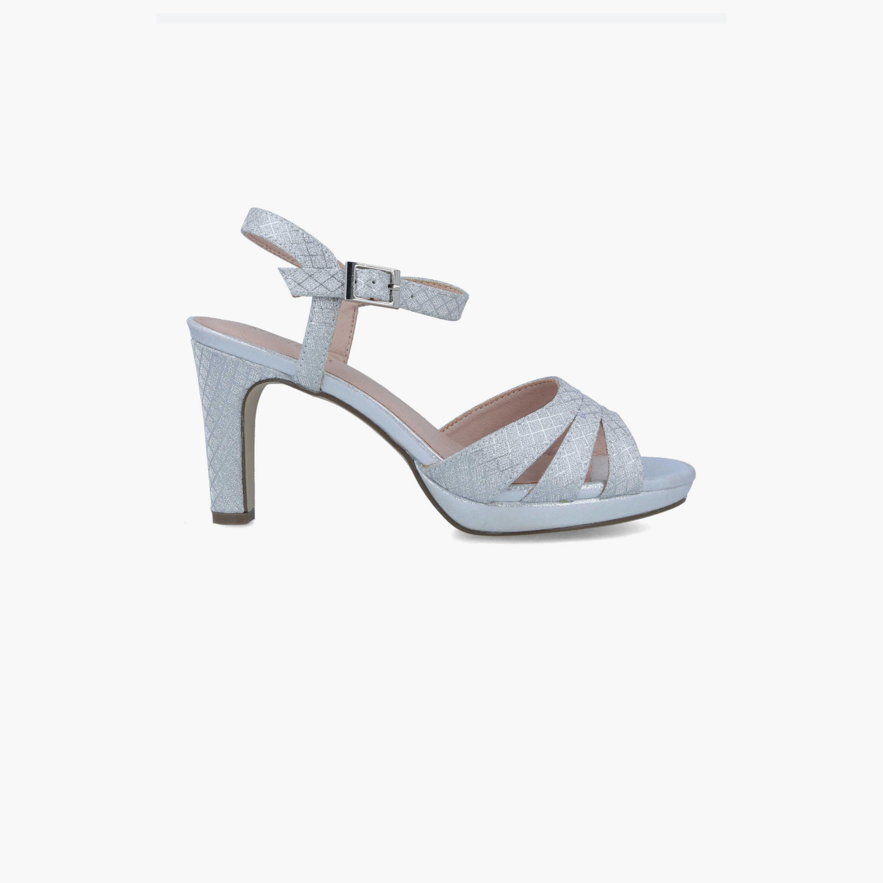 Menbur Women's Glitter Strap Sandals | 22258-women-shoes-sandals-flats-image-1