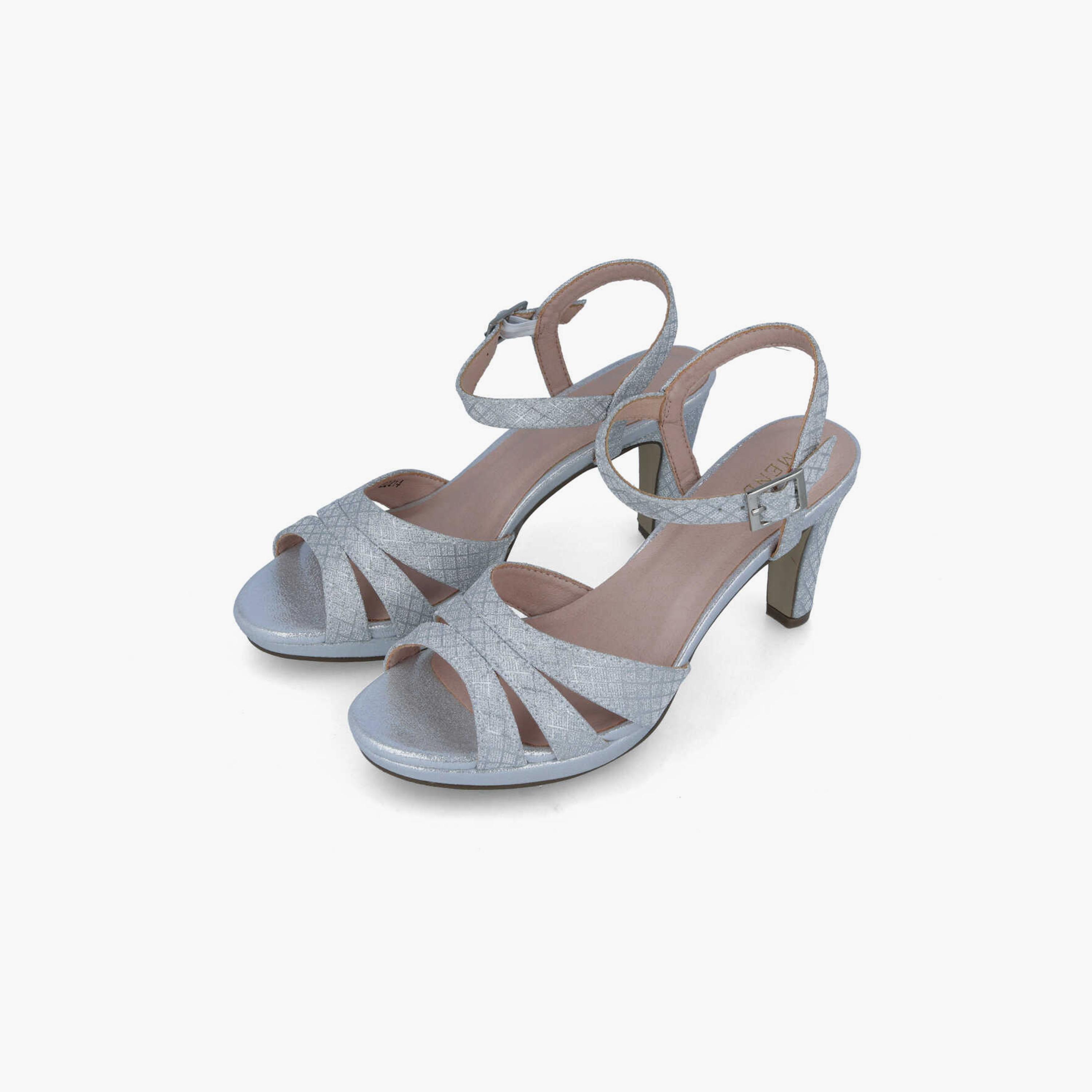 Menbur Women's Glitter Strap Sandals | 22258-women-shoes-sandals-flats-image-2