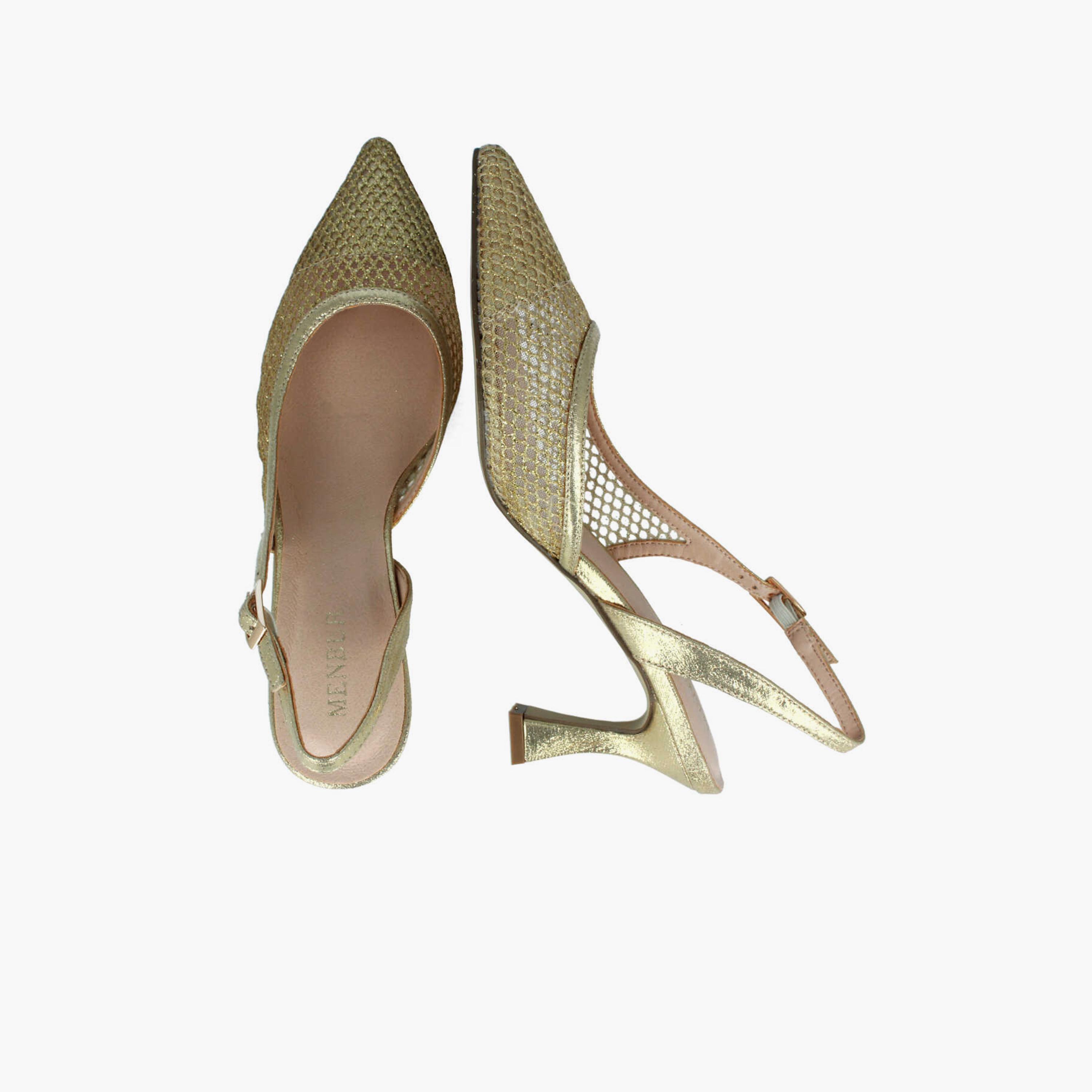 Menbur Women's Metallic Pumps with Strap | 22298-women-shoes-heels-image-3