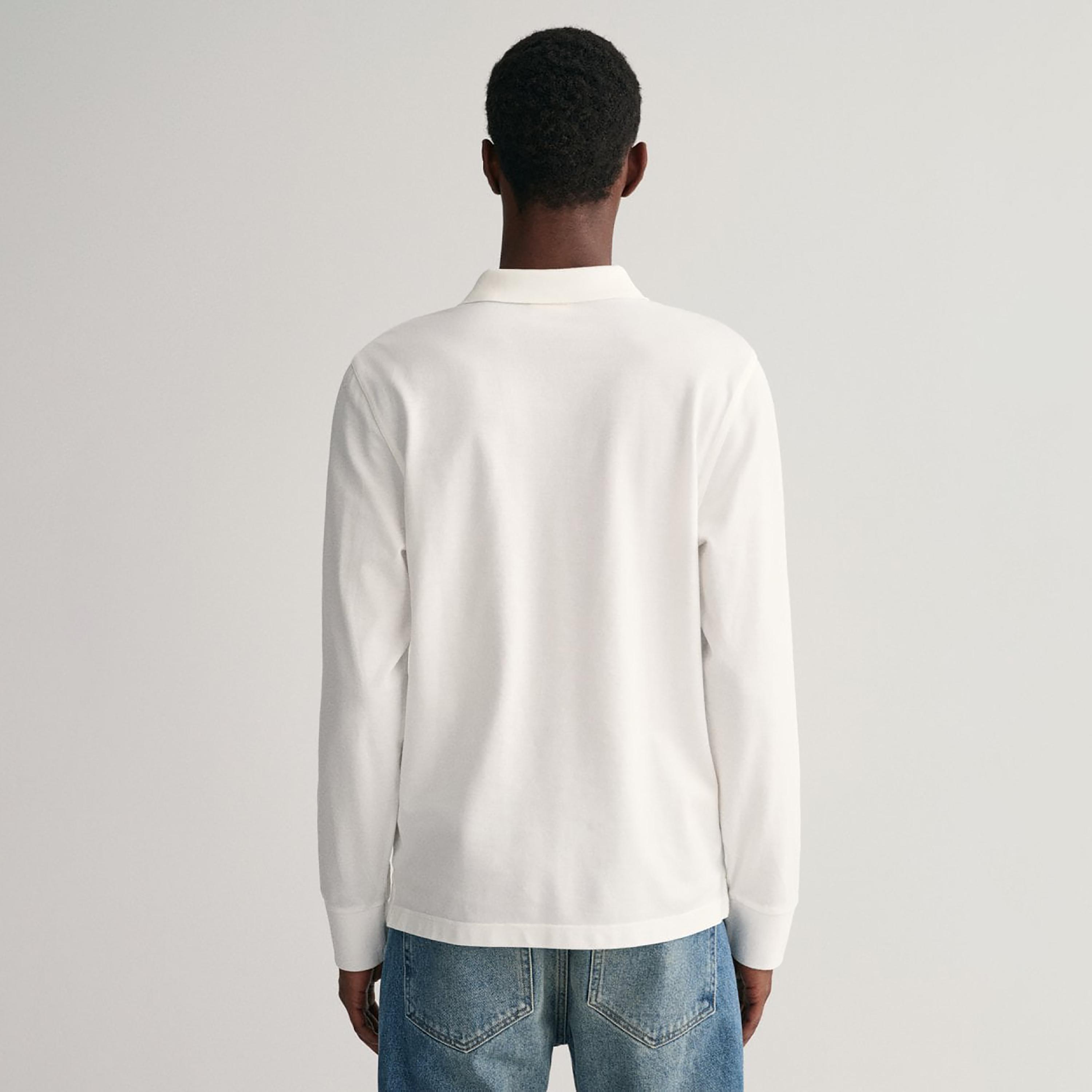 تي-شيرت بولو من جانت لوجو التفاصيل بأكمام طويلة وياقة-men-clothing-tshirtsandpolos-polos-image-4