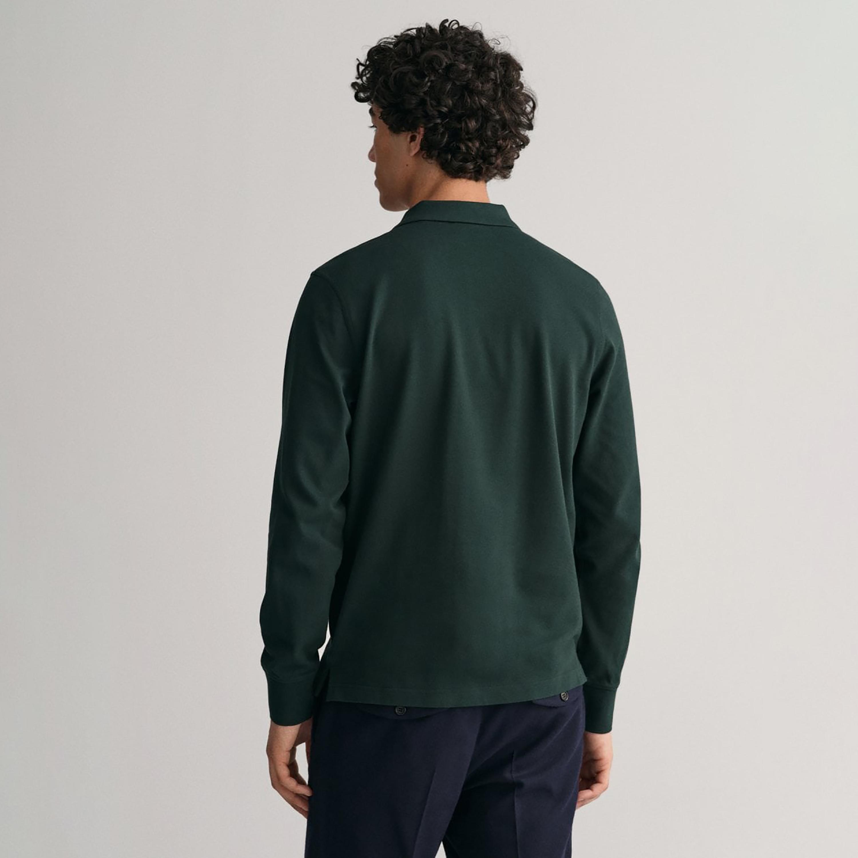 Gant Logo Detail Collared Long Sleeves Polo T-Shirt-men-clothing-tshirtsandpolos-polos-image-4