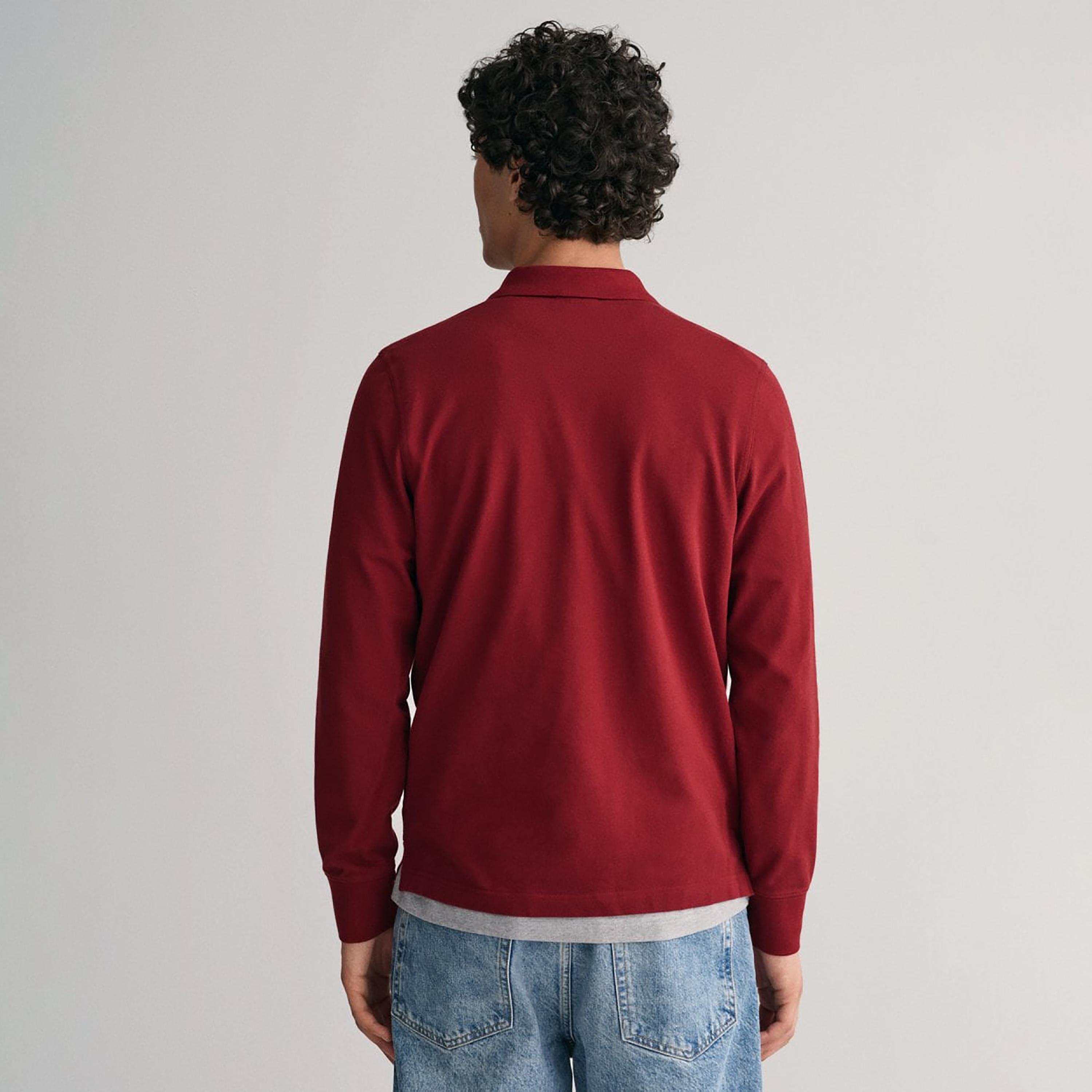 تي-شيرت بولو من جانت لوجو التفاصيل بأكمام طويلة وياقة-men-clothing-tshirtsandpolos-polos-image-4