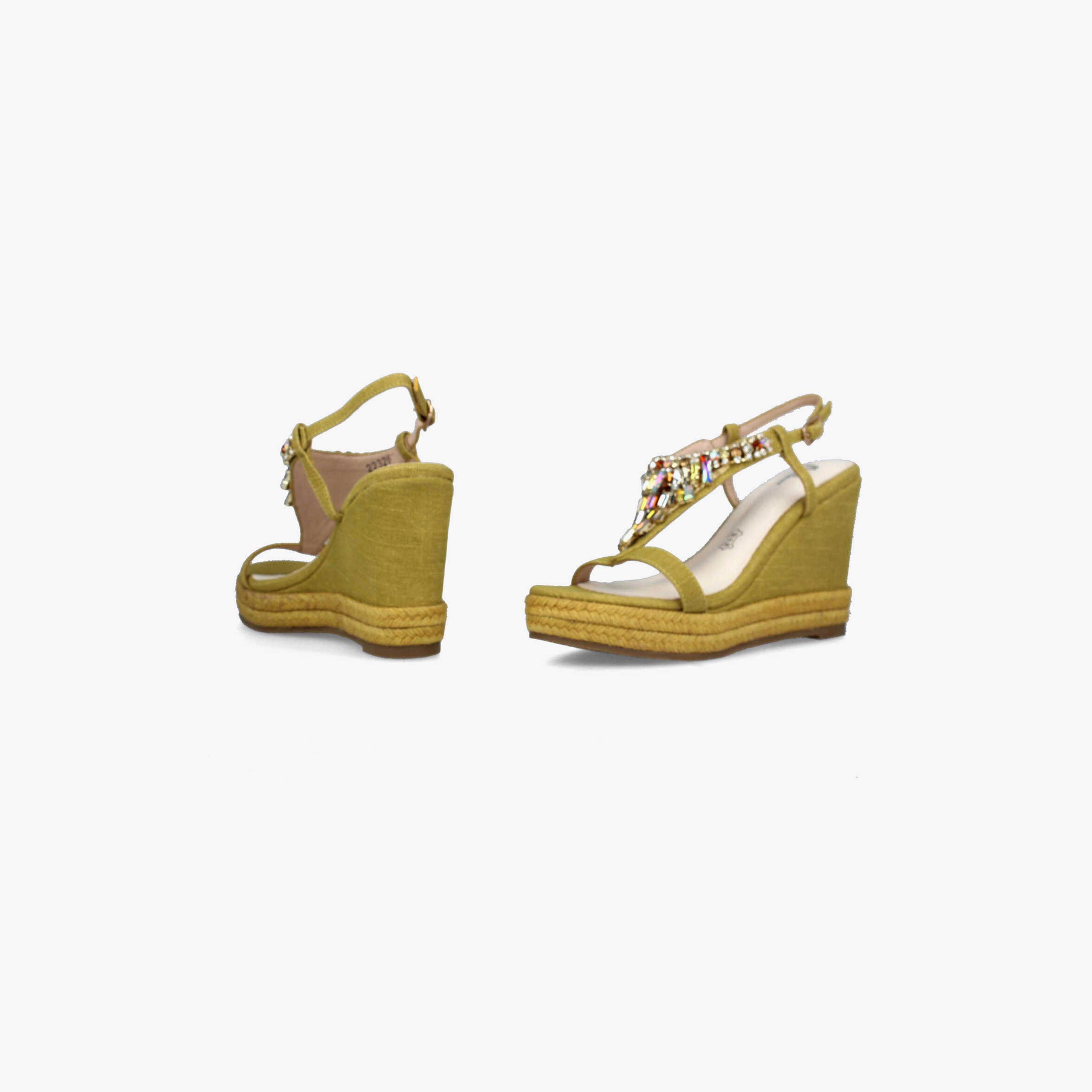 Menbur Women's Woven Wedges with Embellishment | 22326-women-shoes-heels-image-4