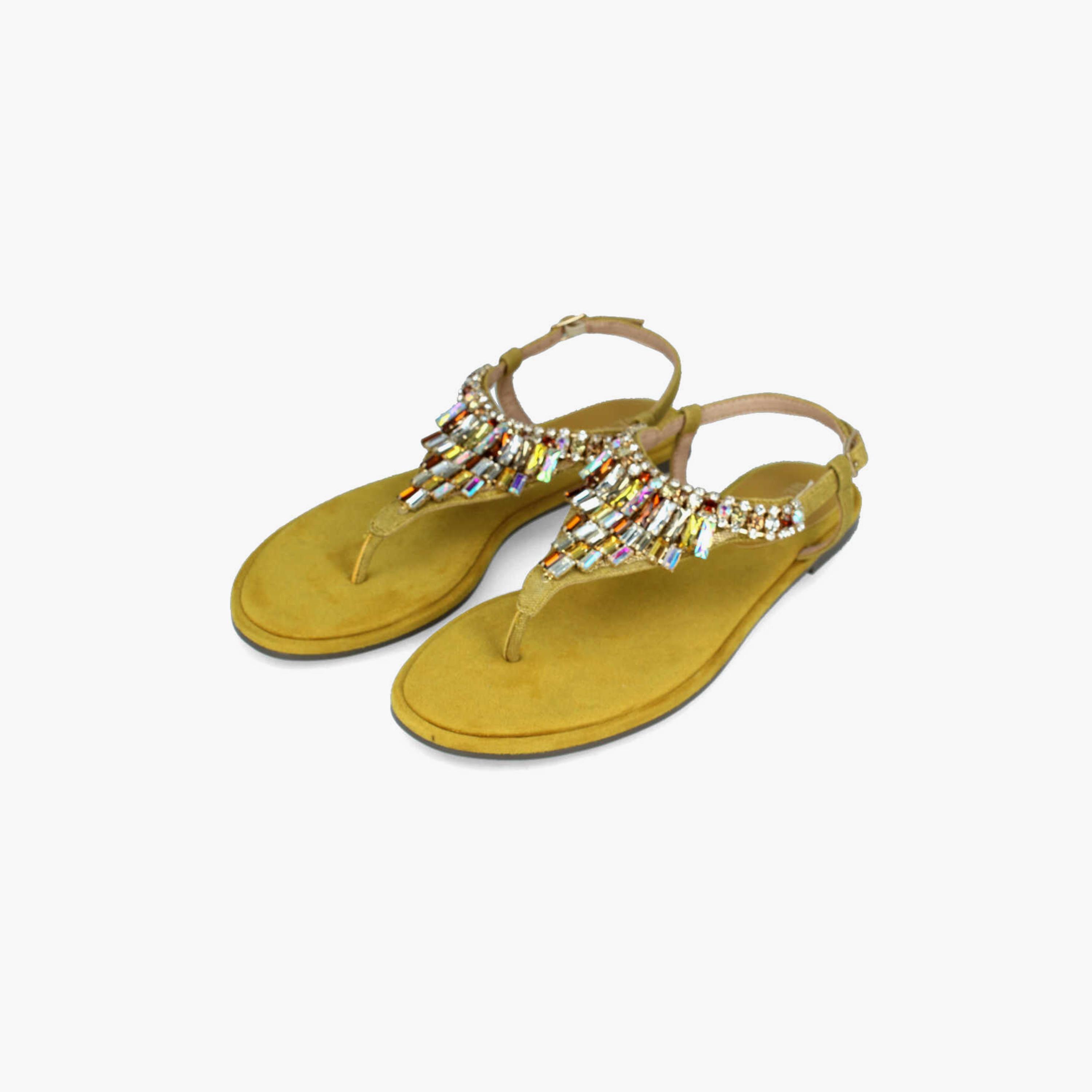 Menbur Women's Thong Sandals with Embellishment | 22327-women-shoes-sandals-flats-image-2