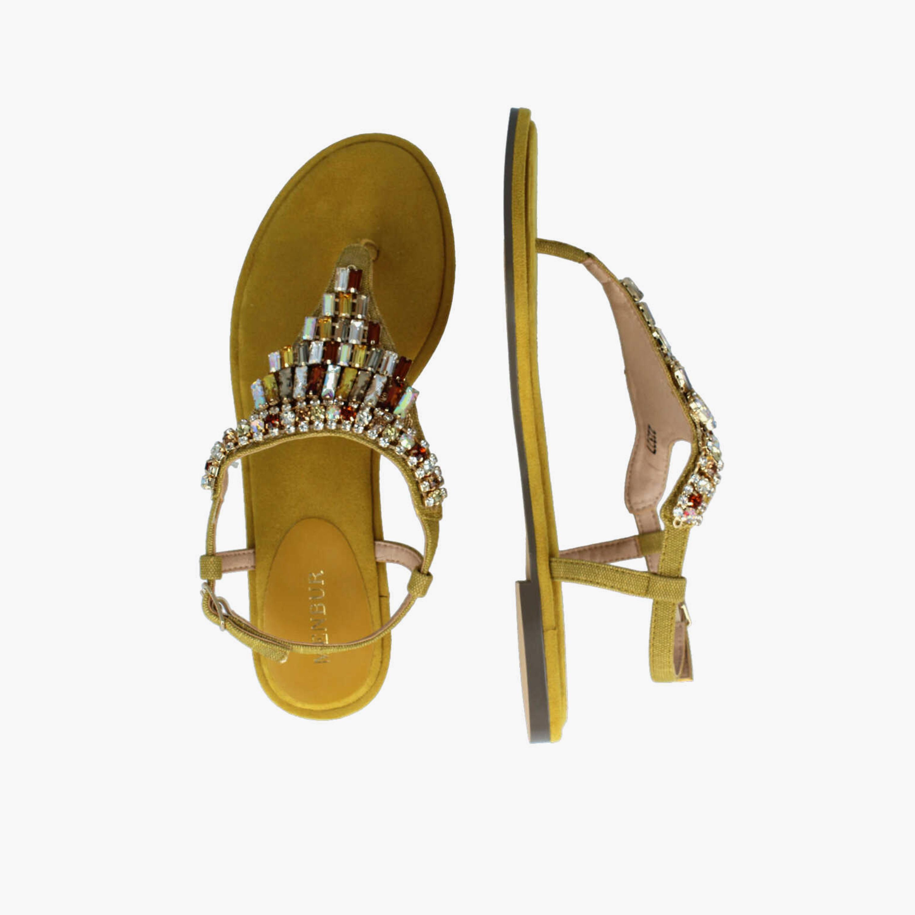 Menbur Women's Thong Sandals with Embellishment | 22327-women-shoes-sandals-flats-image-3