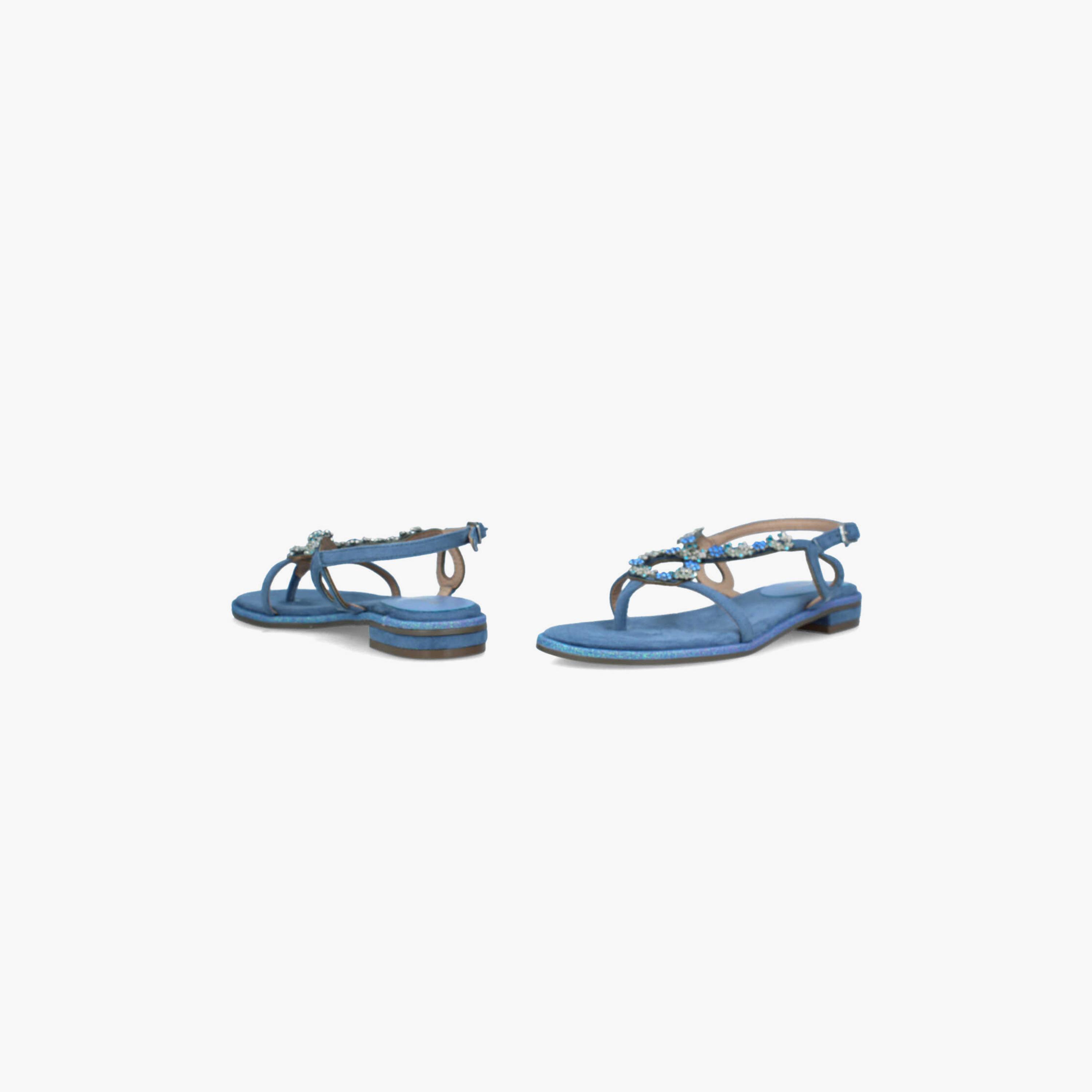 Menbur Women's Glitter Thong Sandals with Embellishment | 22333-women-shoes-sandals-flats-image-4