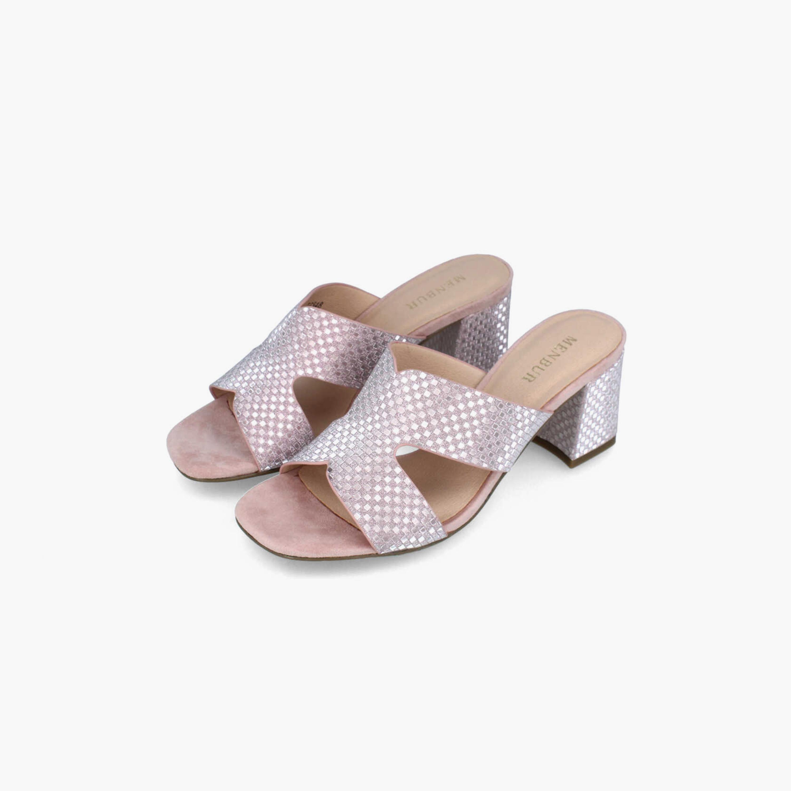 Menbur Women's Block Heels with Embellishment | 22348-women-shoes-heels-image-2