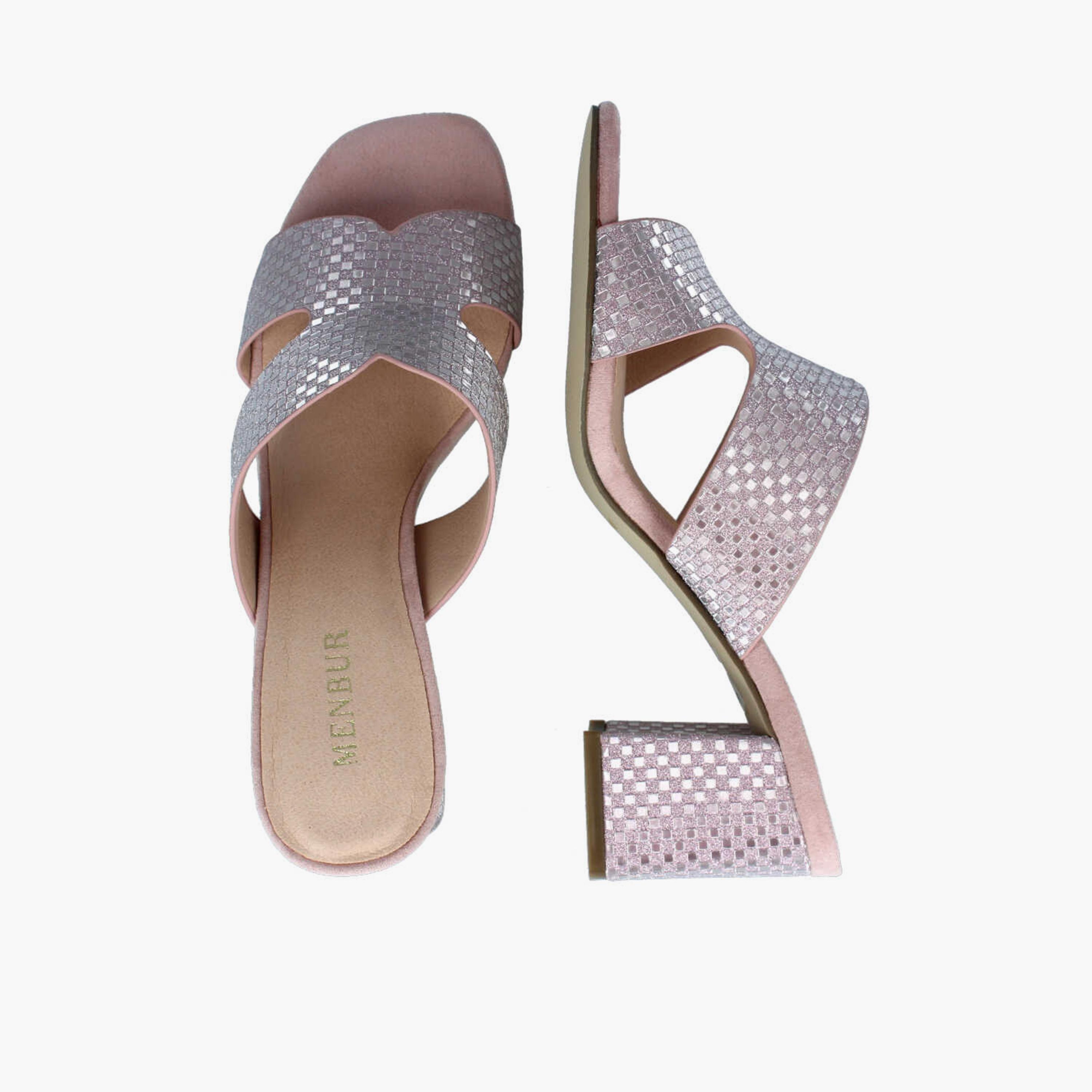 Menbur Women's Block Heels with Embellishment | 22348-women-shoes-heels-image-3