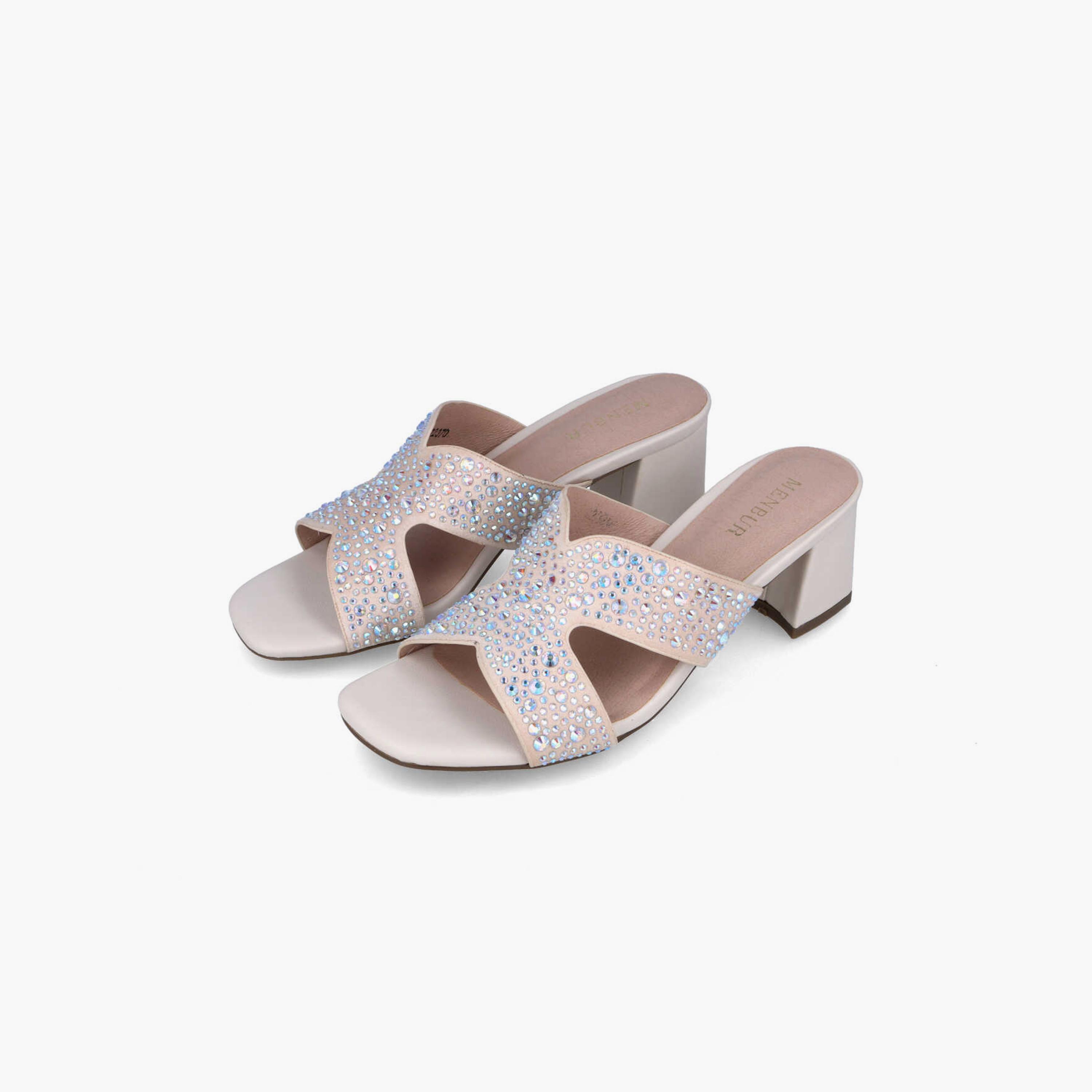 Menbur Women's Block Heels with Rhinestone Accent | 22370-women-shoes-heels-image-2