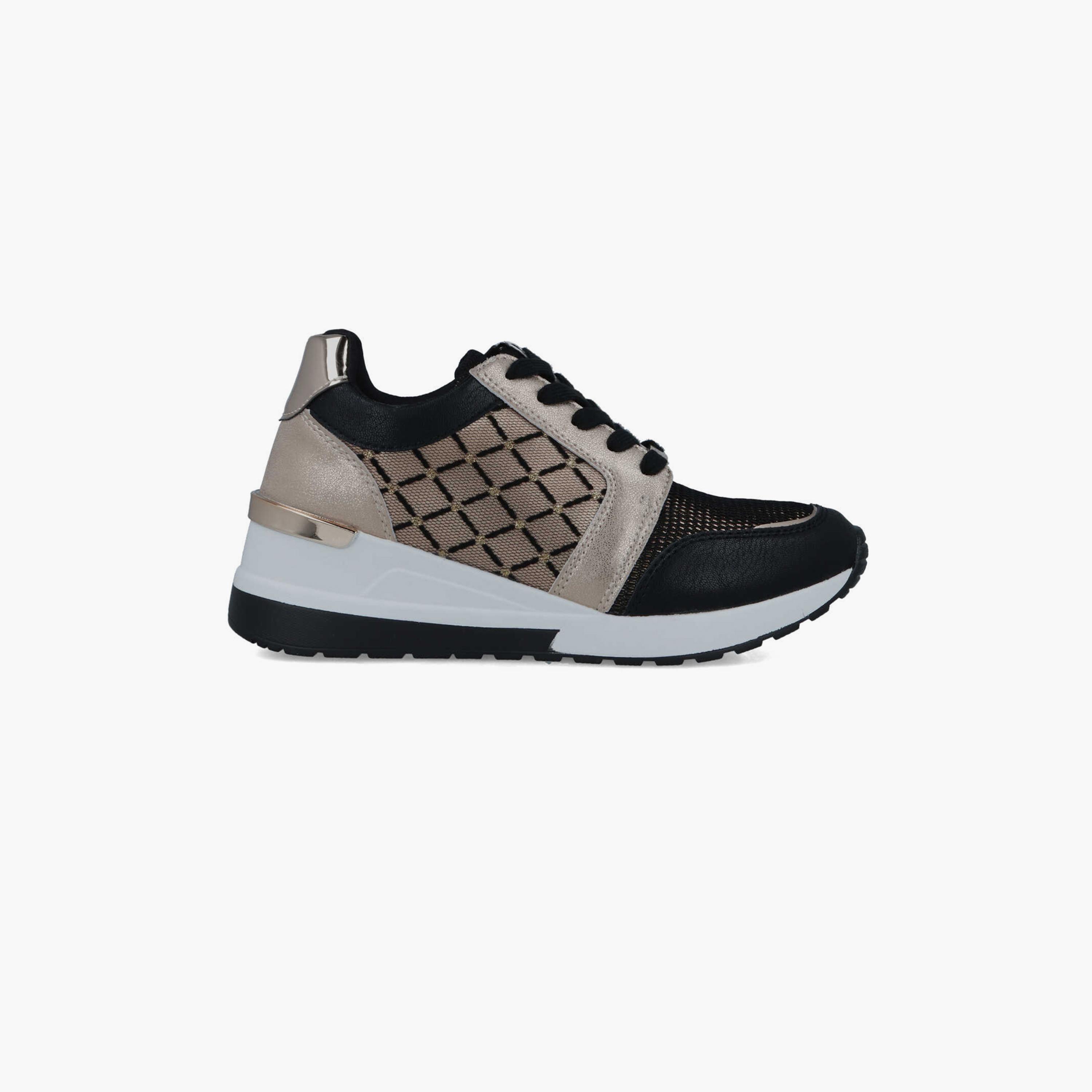 Menbur Women's Reptile Print Low Ankle Sneakers with Rhinestone Accent | 22381-women-shoes-sneakers-image-1