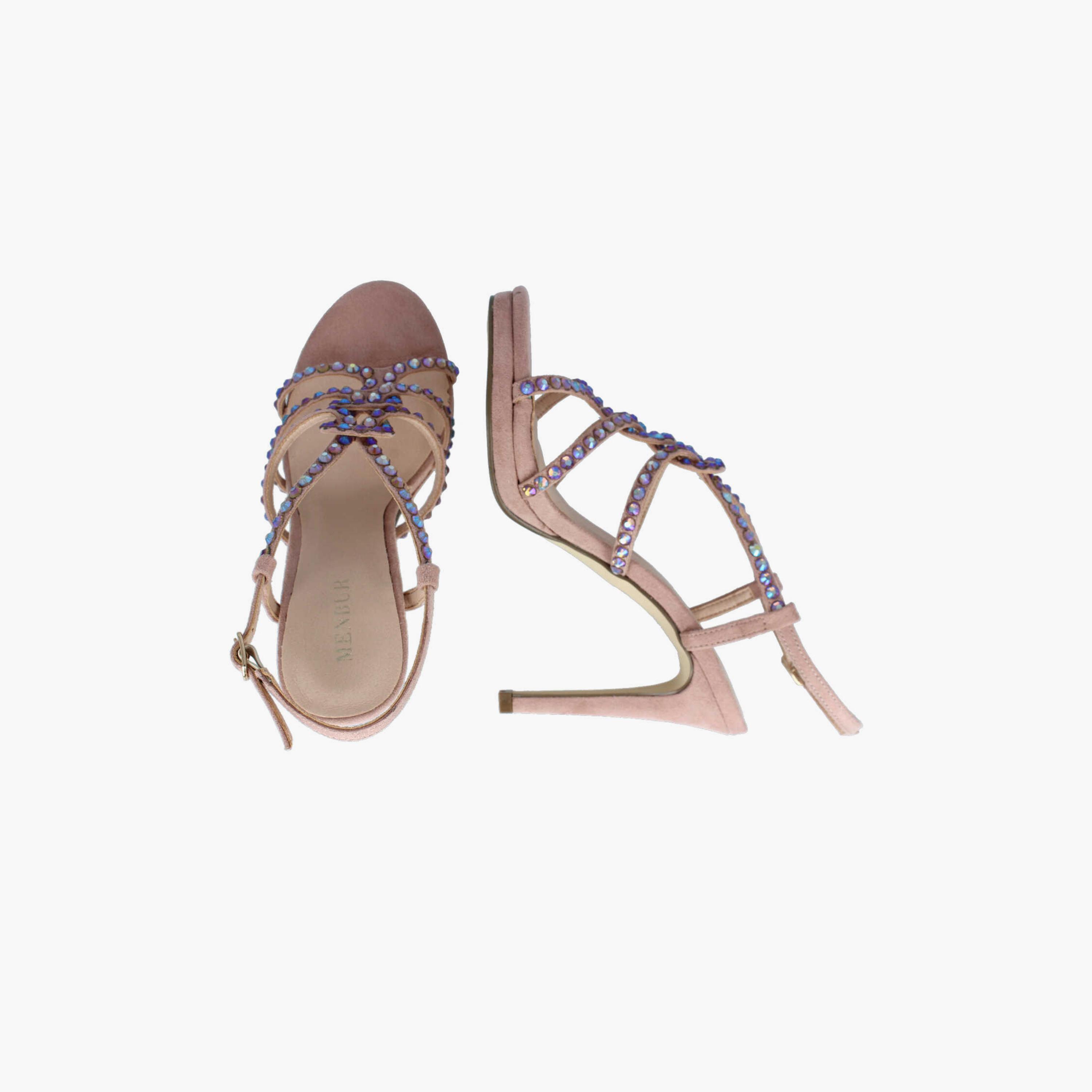Menbur Women's Stiletto Heels with Rhinestone Accent | 22406-women-shoes-heels-image-3
