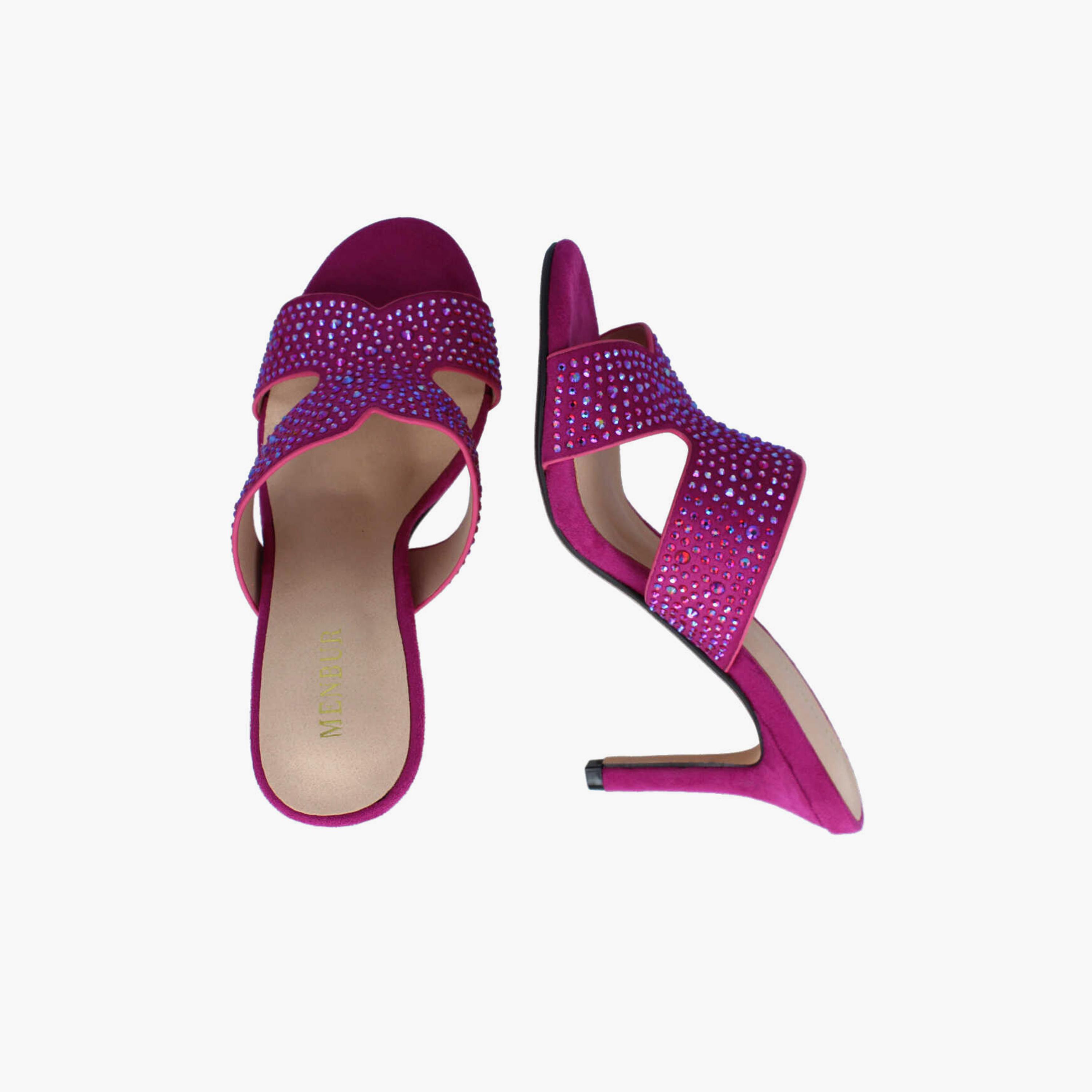 Menbur Women's Mules with Rhinestone Accent | 22408-women-shoes-heels-image-3