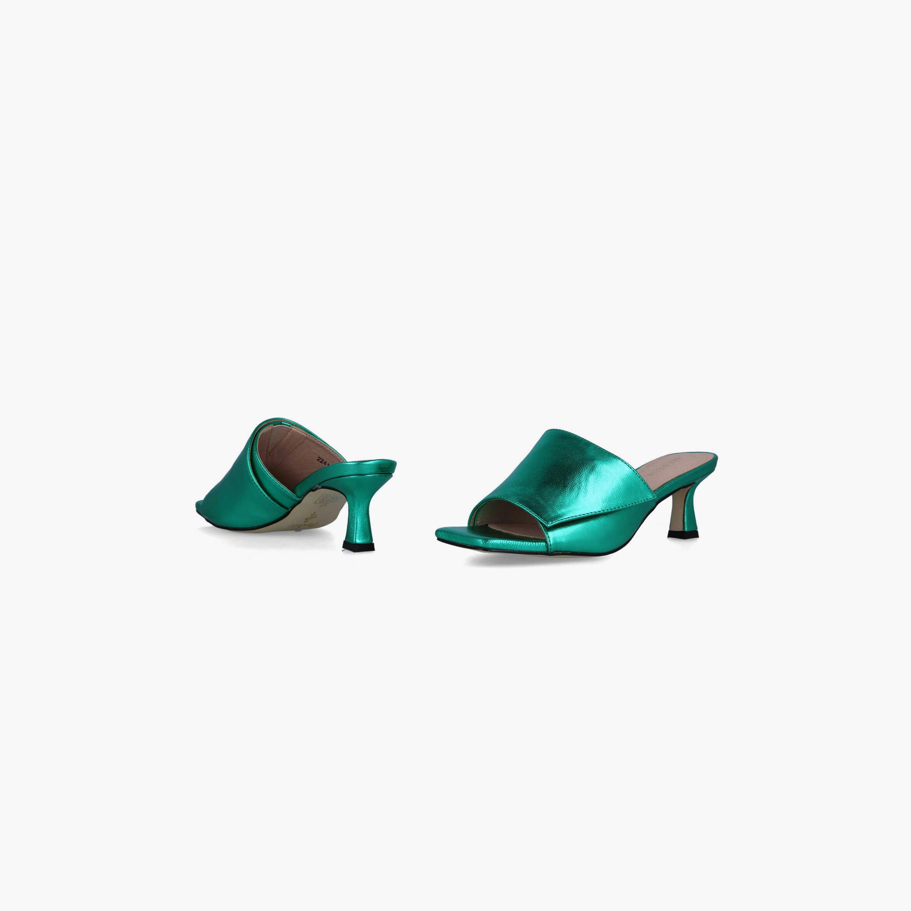 Menbur Women's Metallic Kitten Heels with Open Toe | 22412-women-shoes-heels-image-4