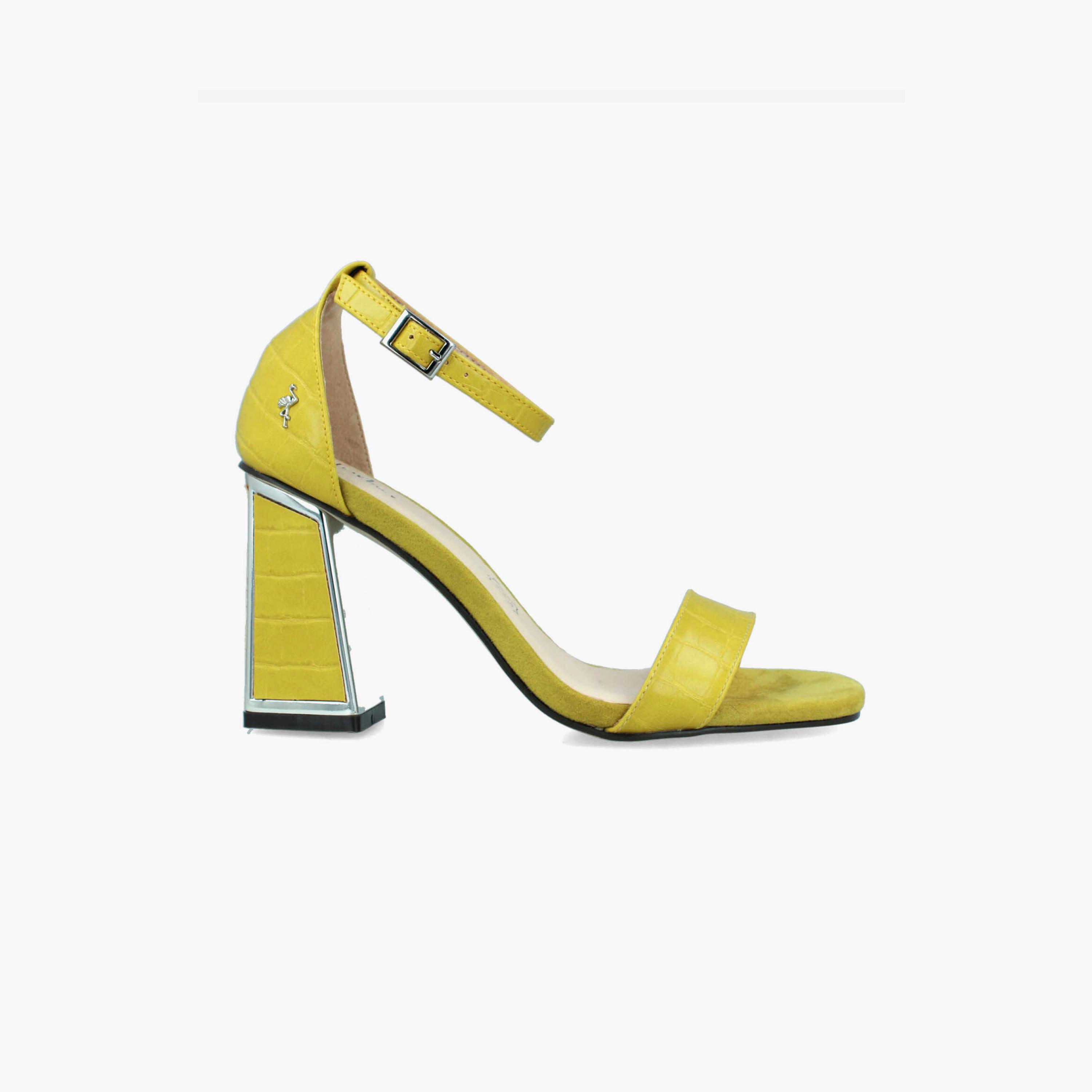 Menbur Women's Reptile Print Block Heels with Strap | 22445-women-shoes-heels-image-1