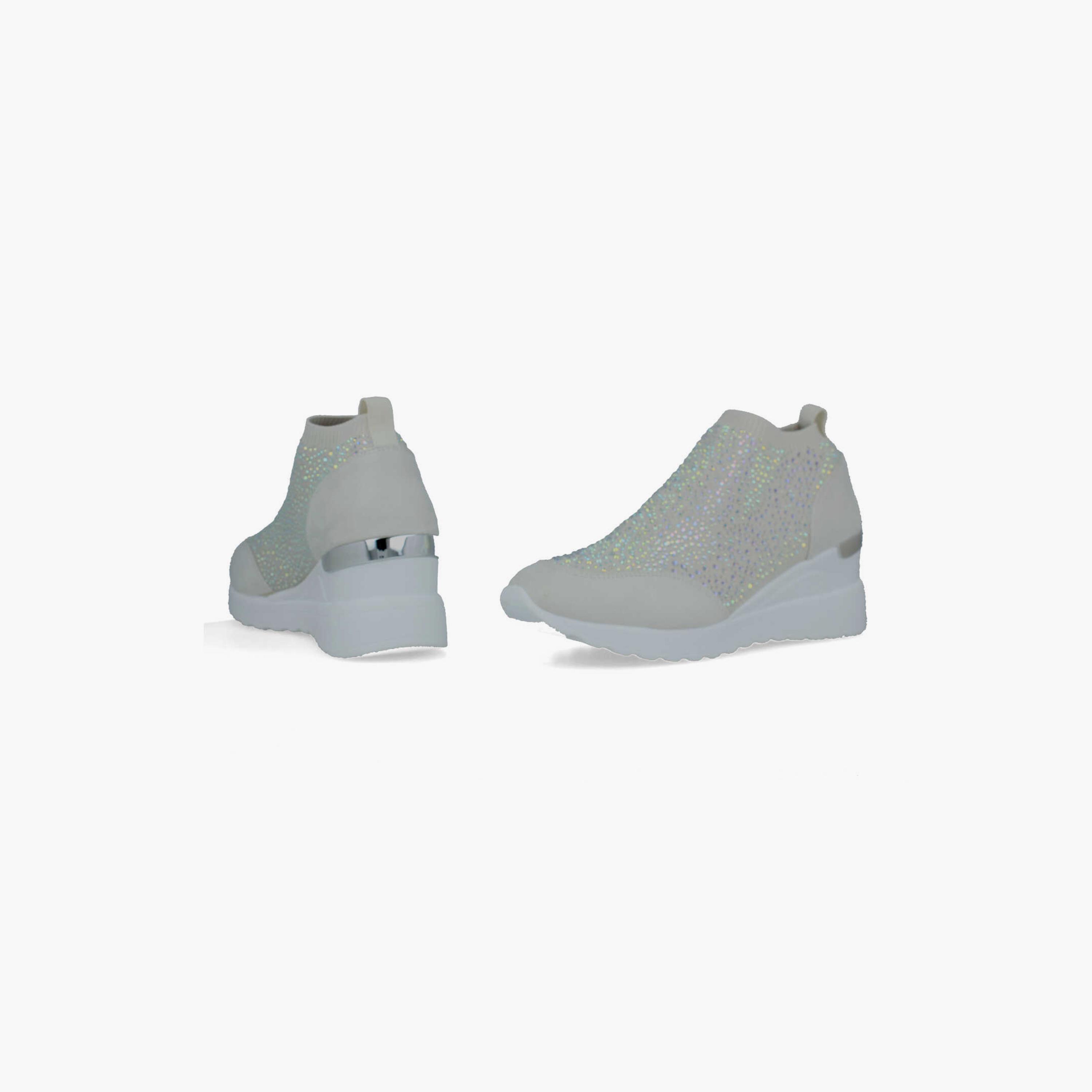 Menbur Women's Low Ankle Sneakers with Rhinestone Accent | 22456-women-shoes-sneakers-image-4