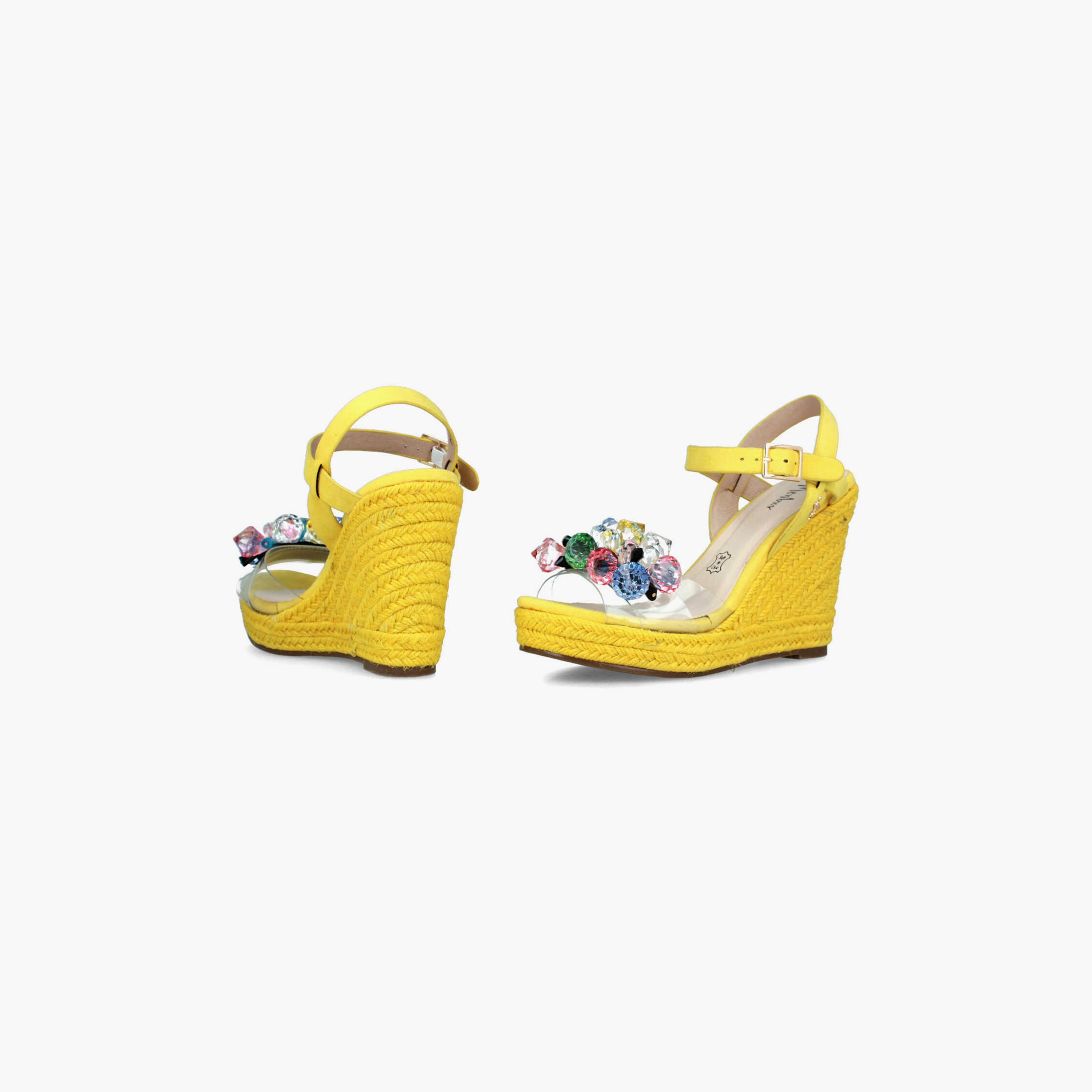Menbur Women's Woven Wedges with Crystal | 22489-women-shoes-heels-image-4